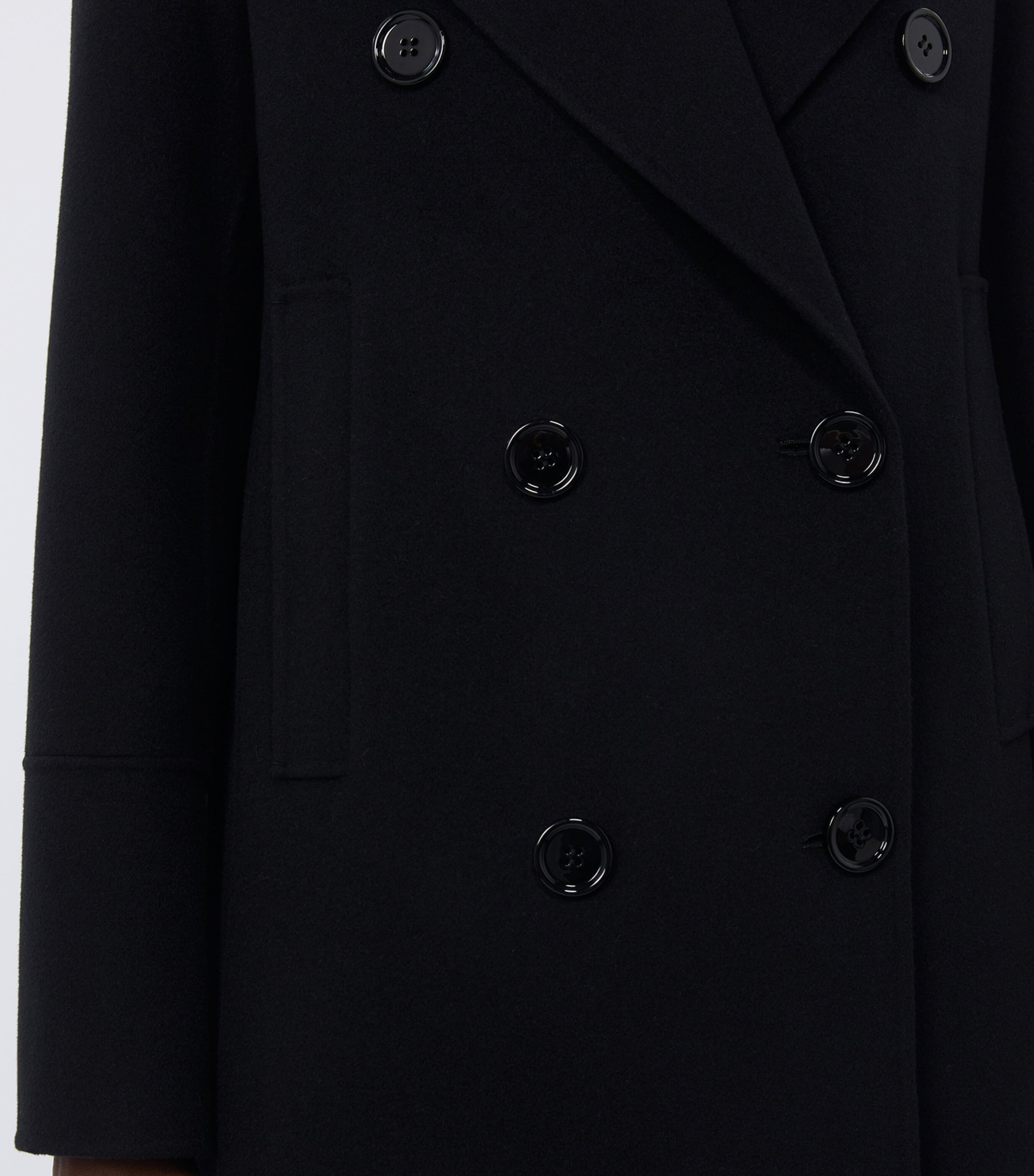 Virgin Wool Coat BLACK Image 5