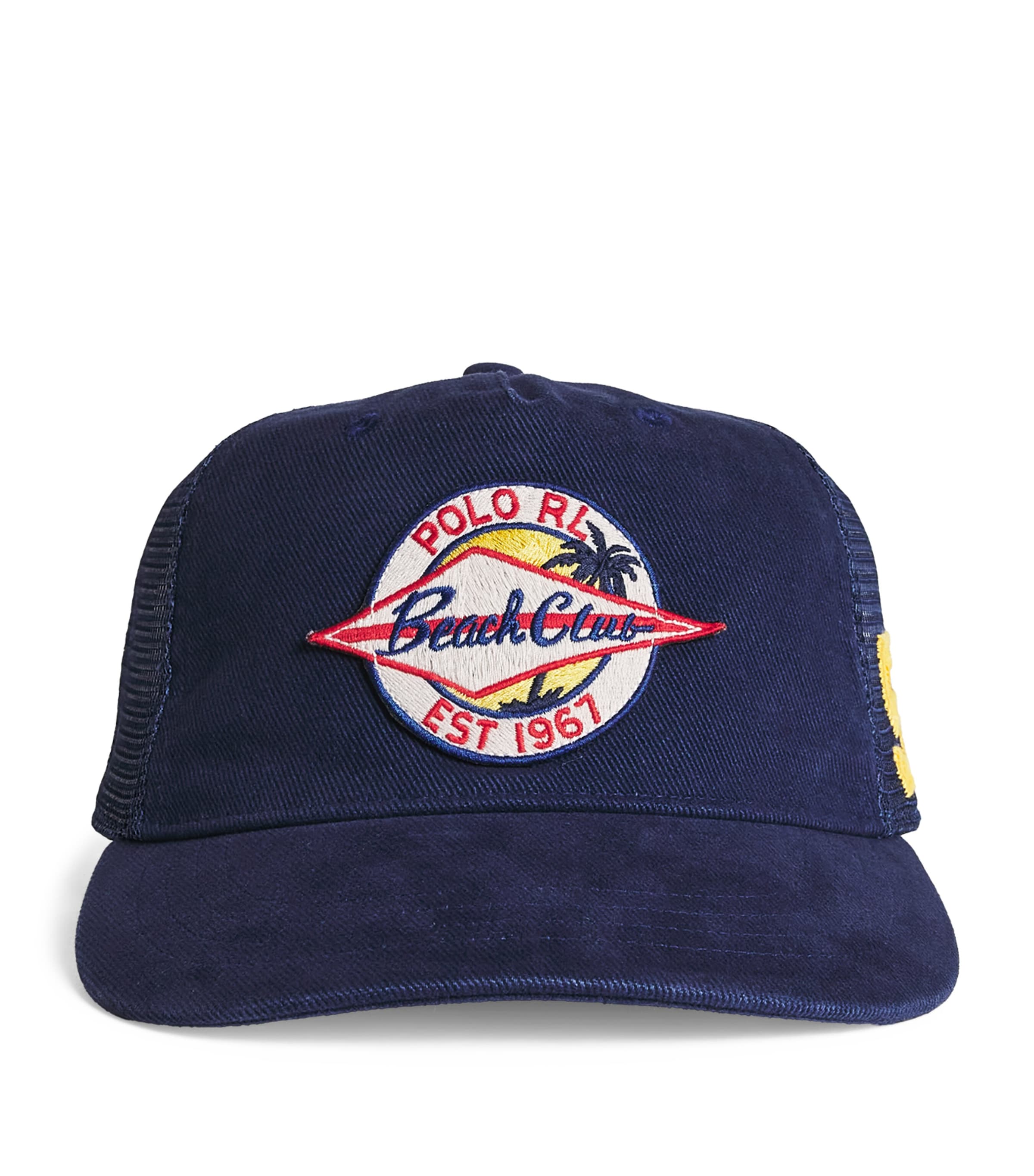Polo Ralph Lauren Navy Mesh Surf Club Trucker Hat | Harrods US