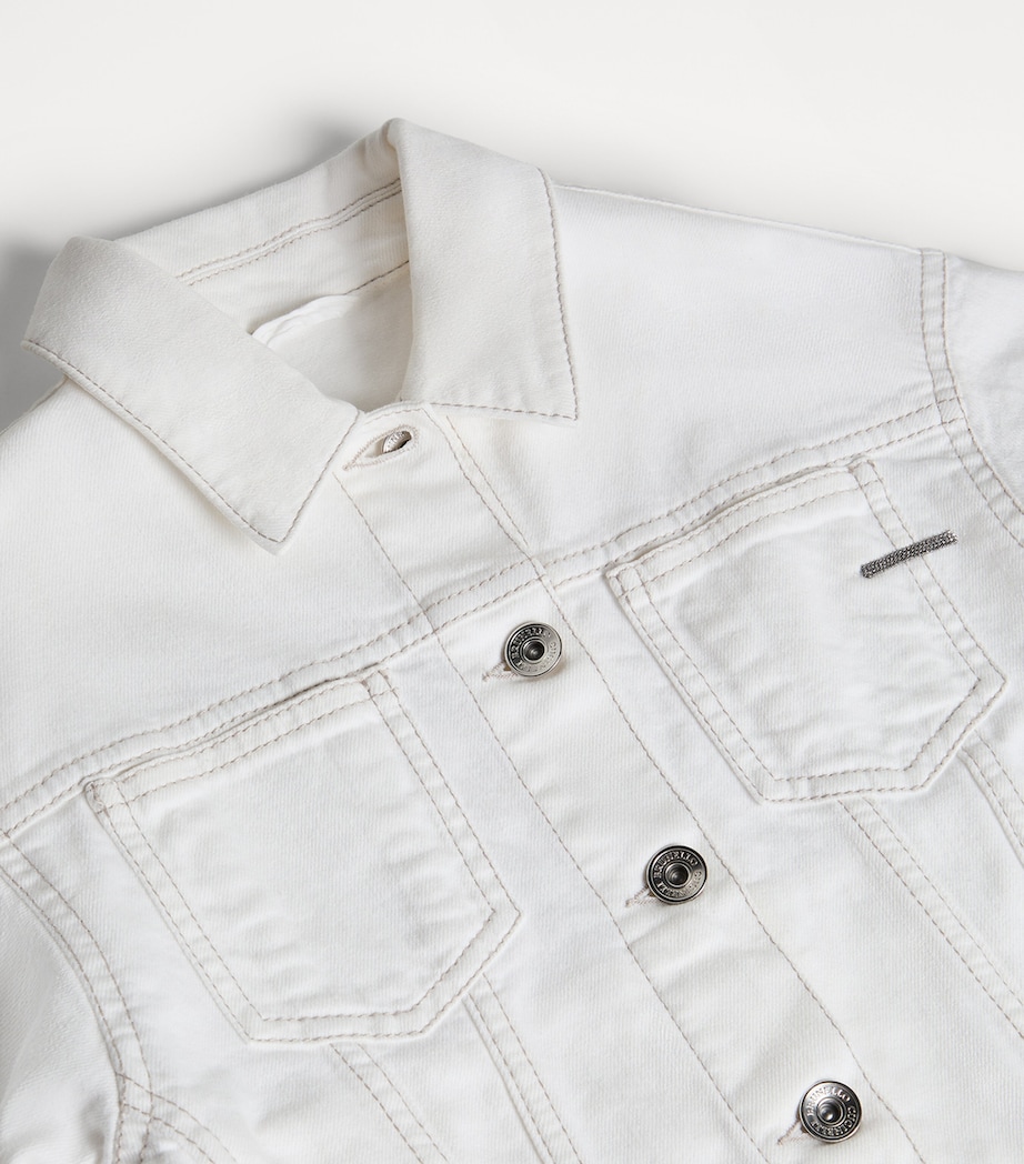 Brunello Cucinelli Kids Denim Jacket (8-10 Years) Image 3