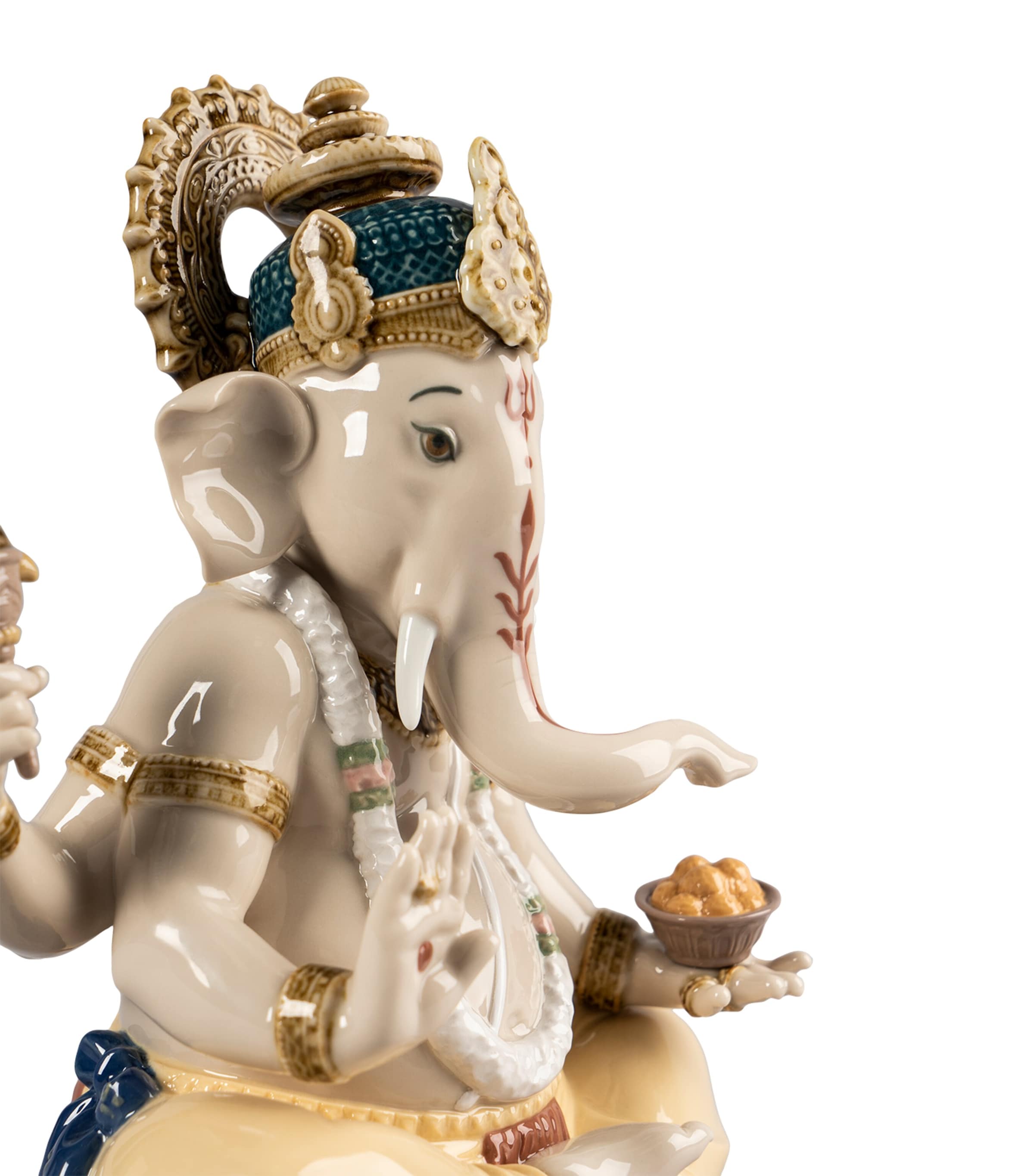 Lladró Lord Ganesha Figurine Beige Image 4