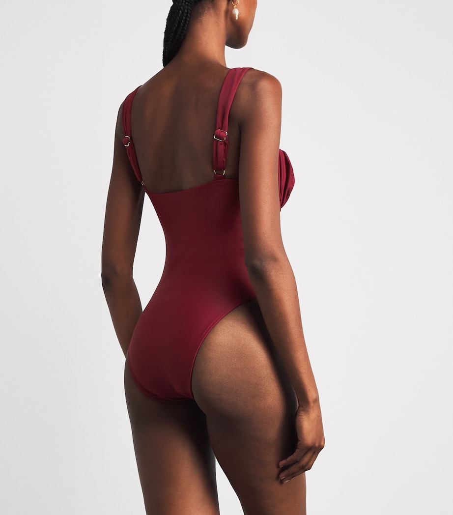 Faithfull The Brand Womens Dinard Swimsuit Porto Red Image 3