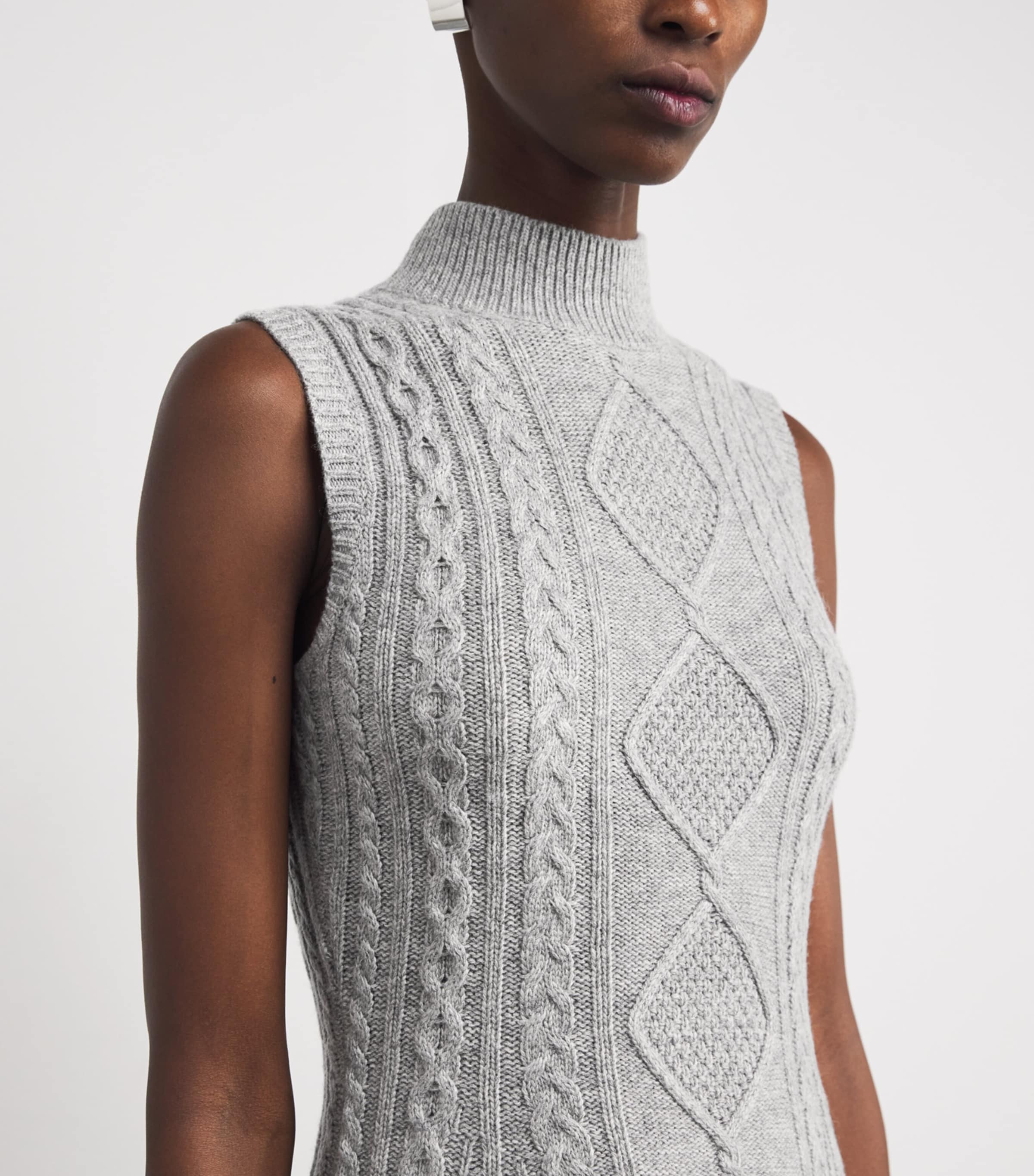 Wool-Blend Charade Mini Dress HEATHER GREY Image 4