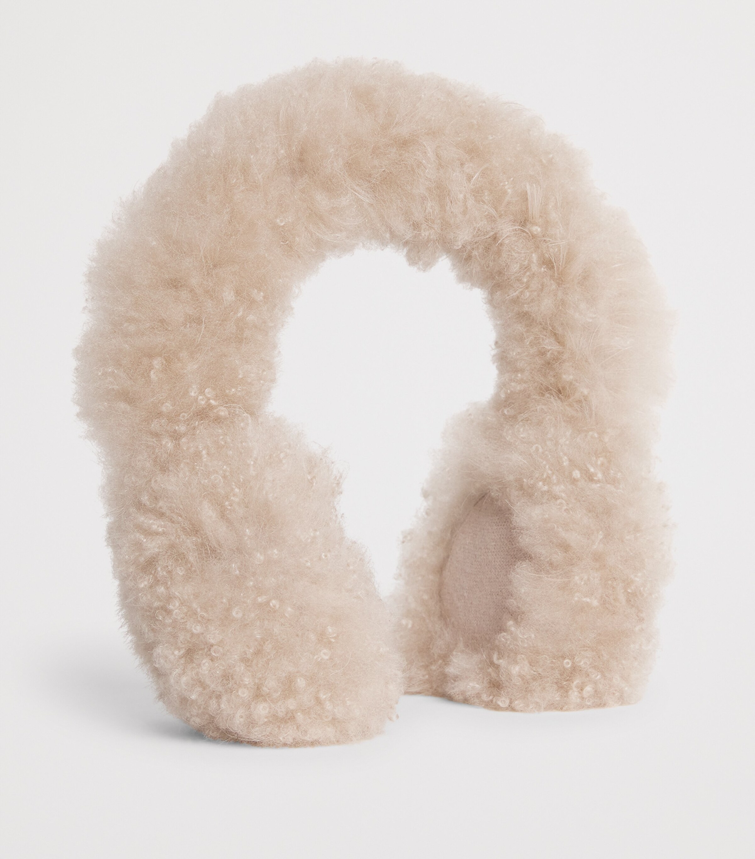 Yves Salomon Womens Lamb Shearling Earmuffs Image 3