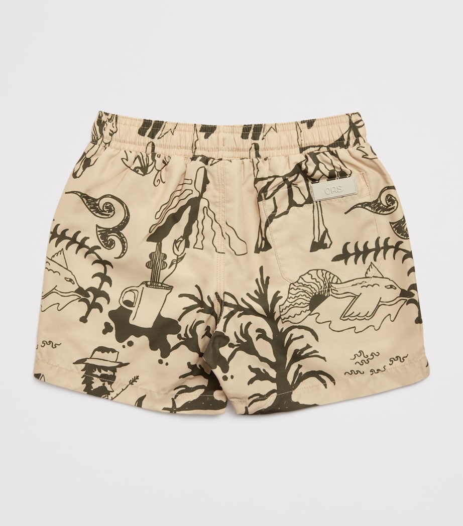 Poplan Print Swim Shorts (4-12 Years) 03 BEIGE Image 2