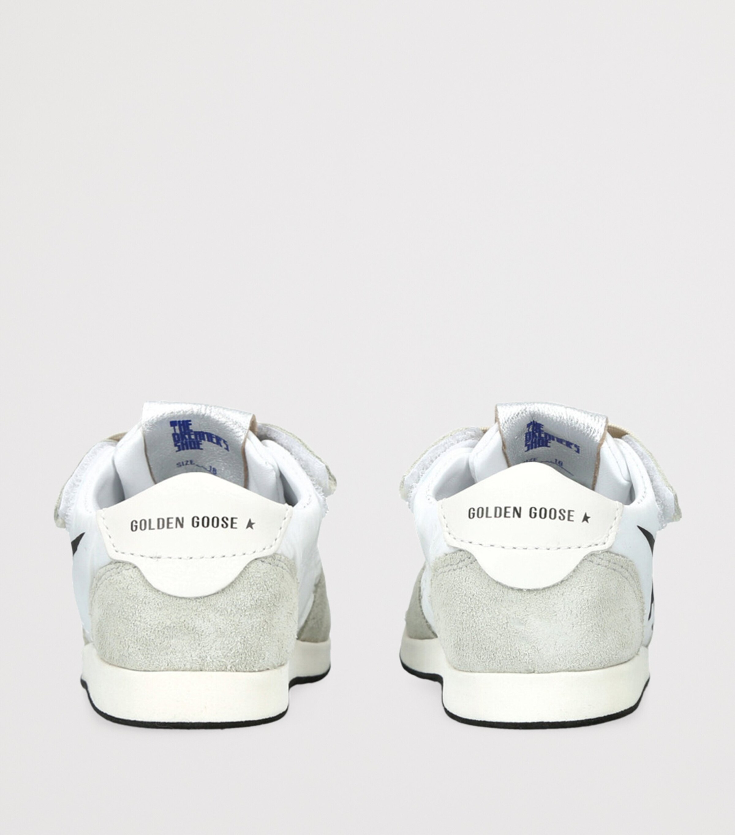 Golden Goose Leather Marathon Crib Sneakers White/blk Image 2