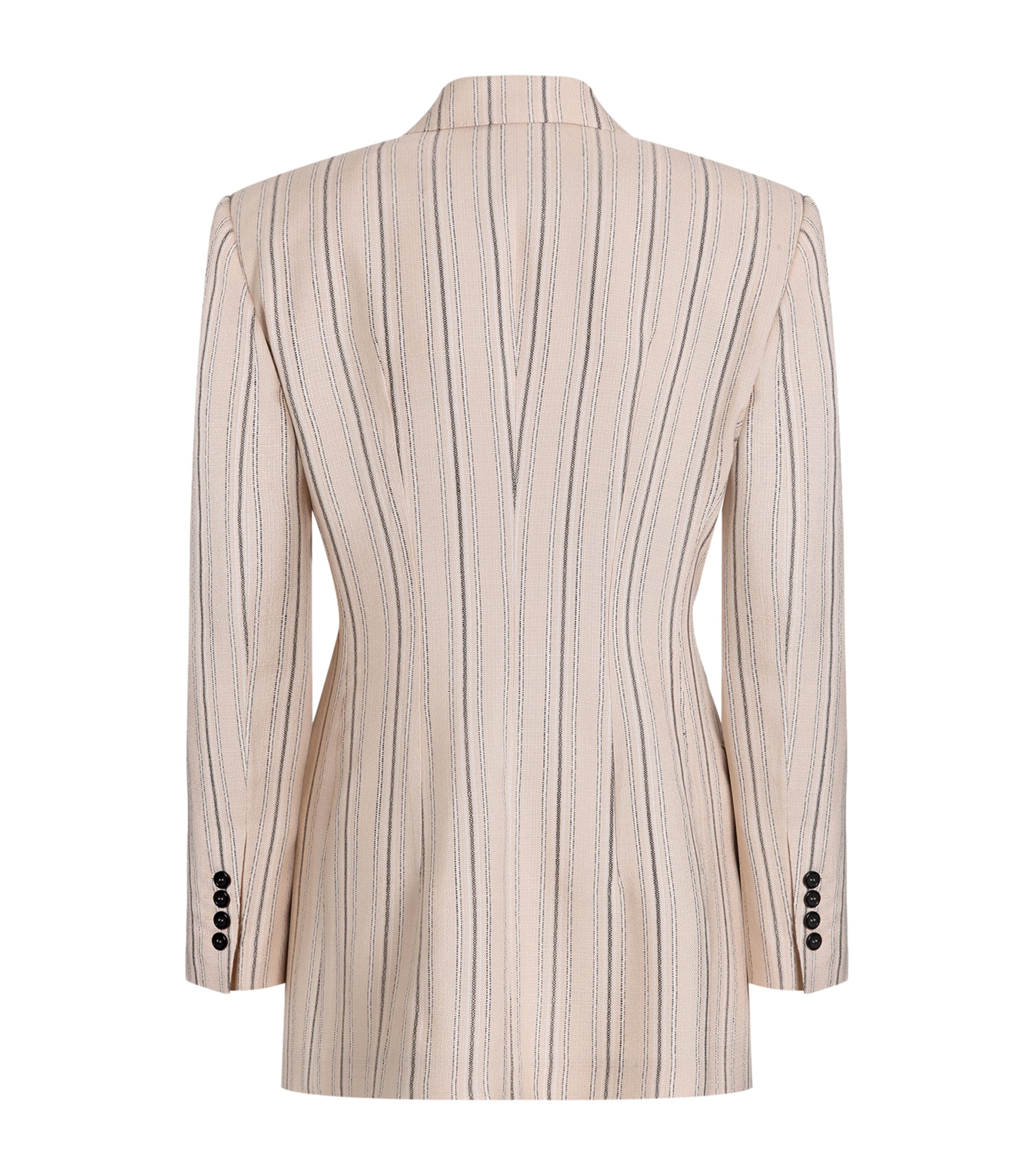 Dolce&Gabbana Womens Structured Stripe Single-Breasted Blazer Stri Image 2