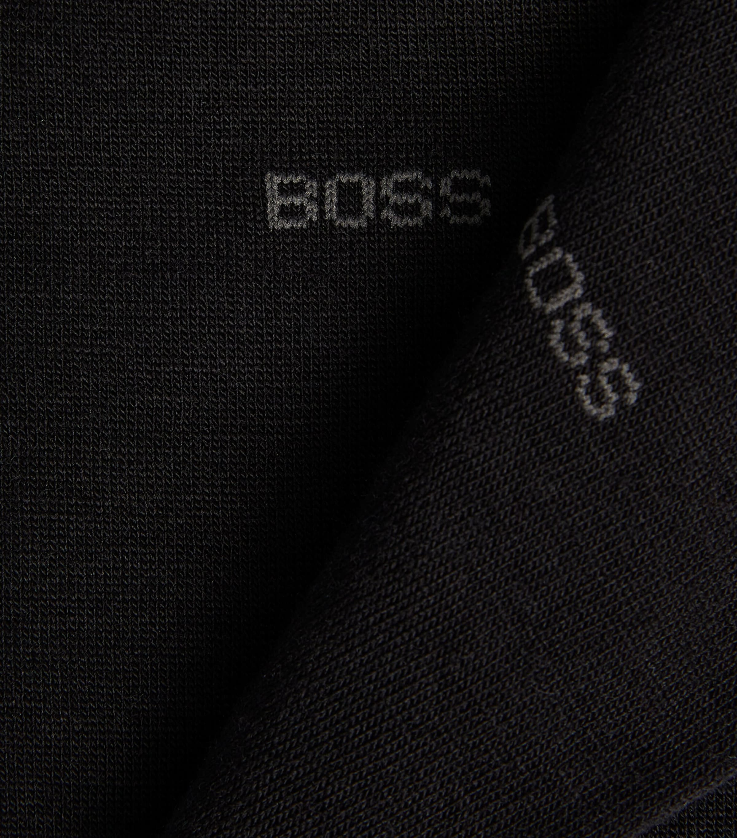 BOSS Mens George Flat Knit Socks Blk Image 3