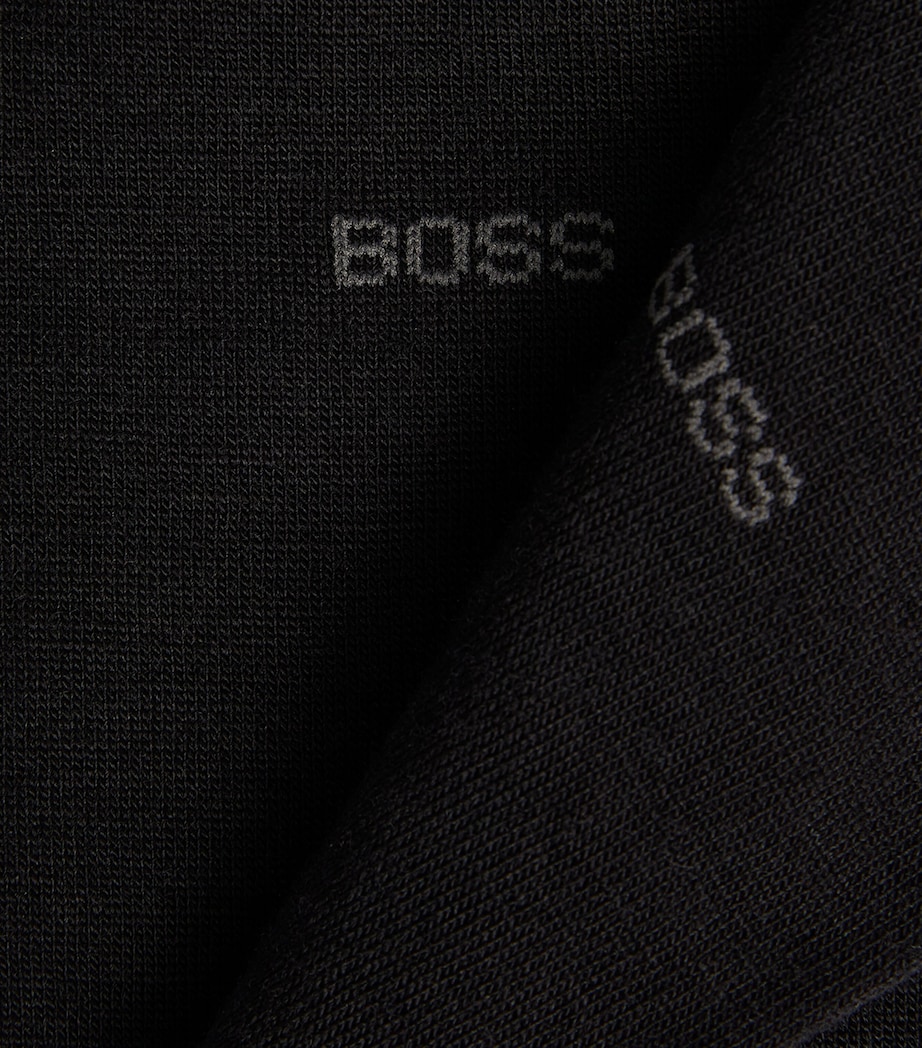 BOSS Mens George Flat Knit Socks Blk Image 3