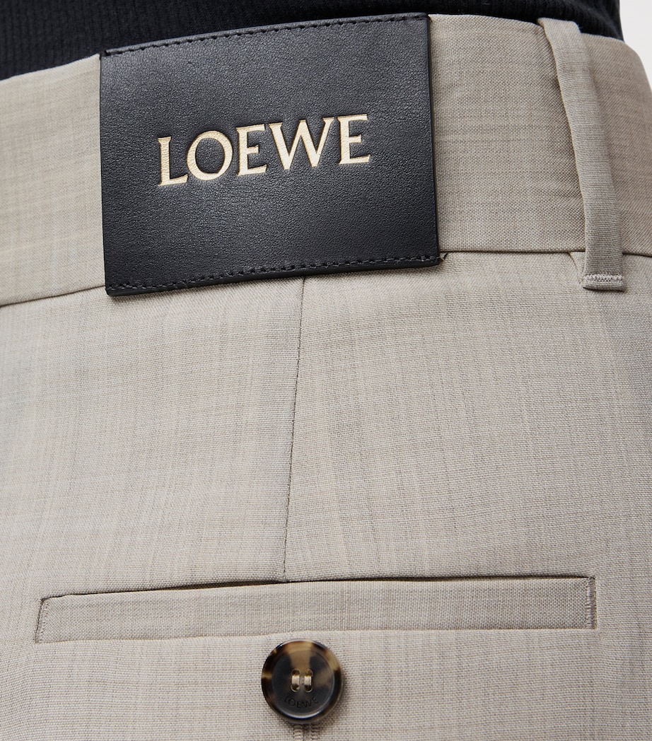 Wool Wrap Wide-Leg Trousers LIGHT BEIGE MELANGE Image 5