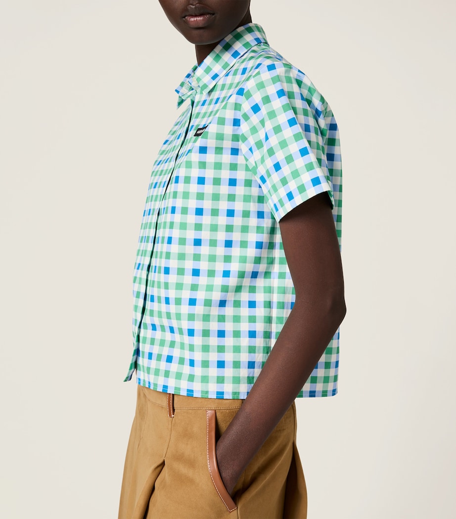 Cotton Poplin Gingham Shirt F0A8Z Image 5