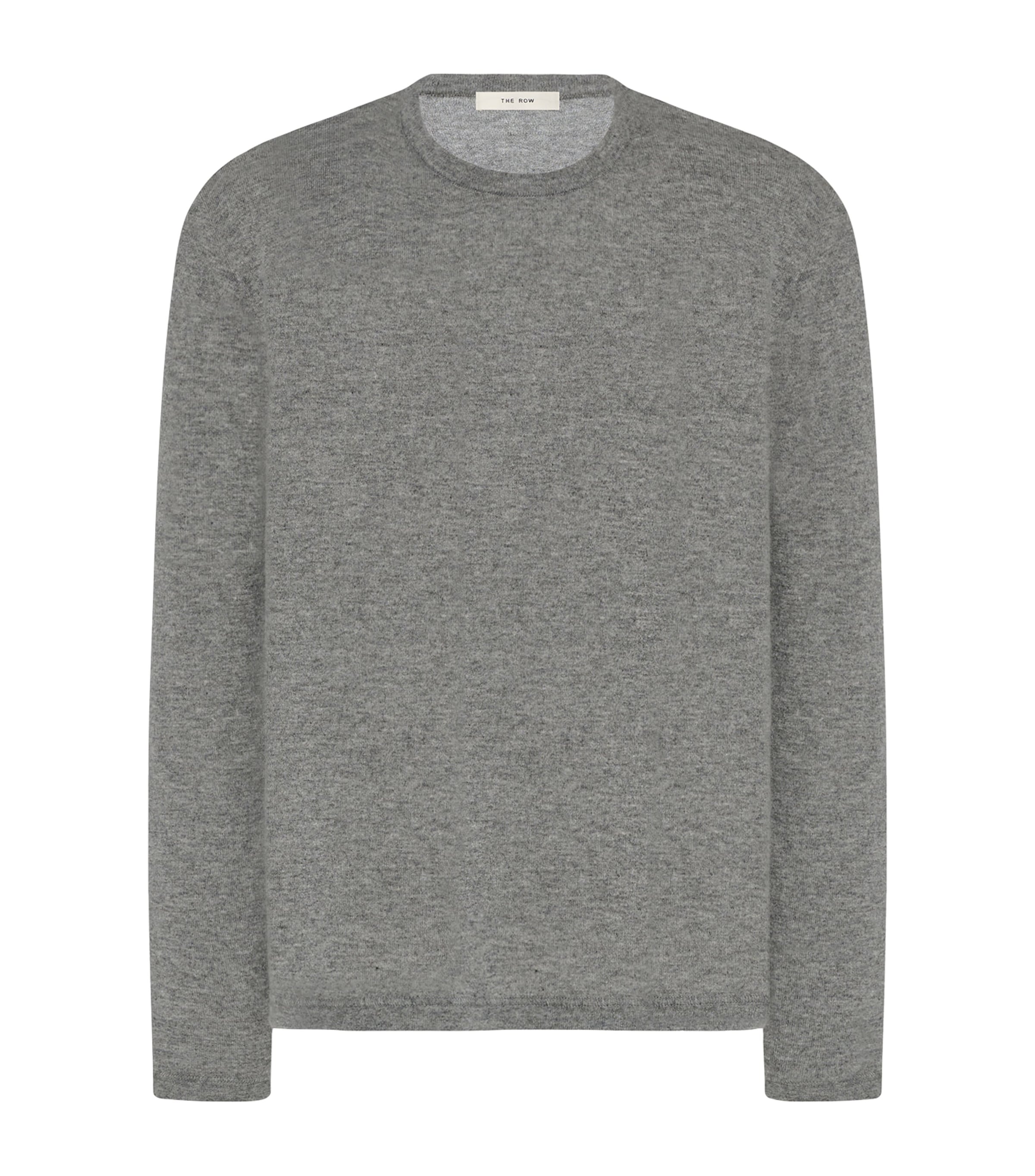 The Row Mens Casas Cashmere Sweater Grey Image 1