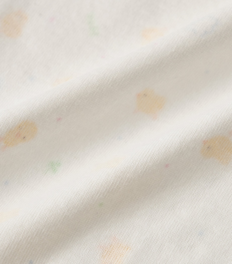 Miki House Cotton Chick Print Playsuit Image 7