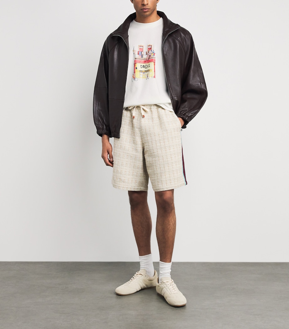 Drôle De Monsieur Mens Cotton Café T-Shirt Off White Image 2