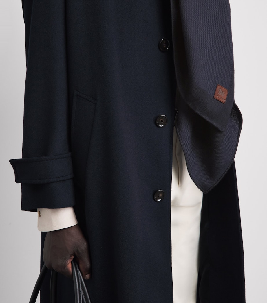 Colombo Cashmere-Silk Stole Dark Blue Image 3