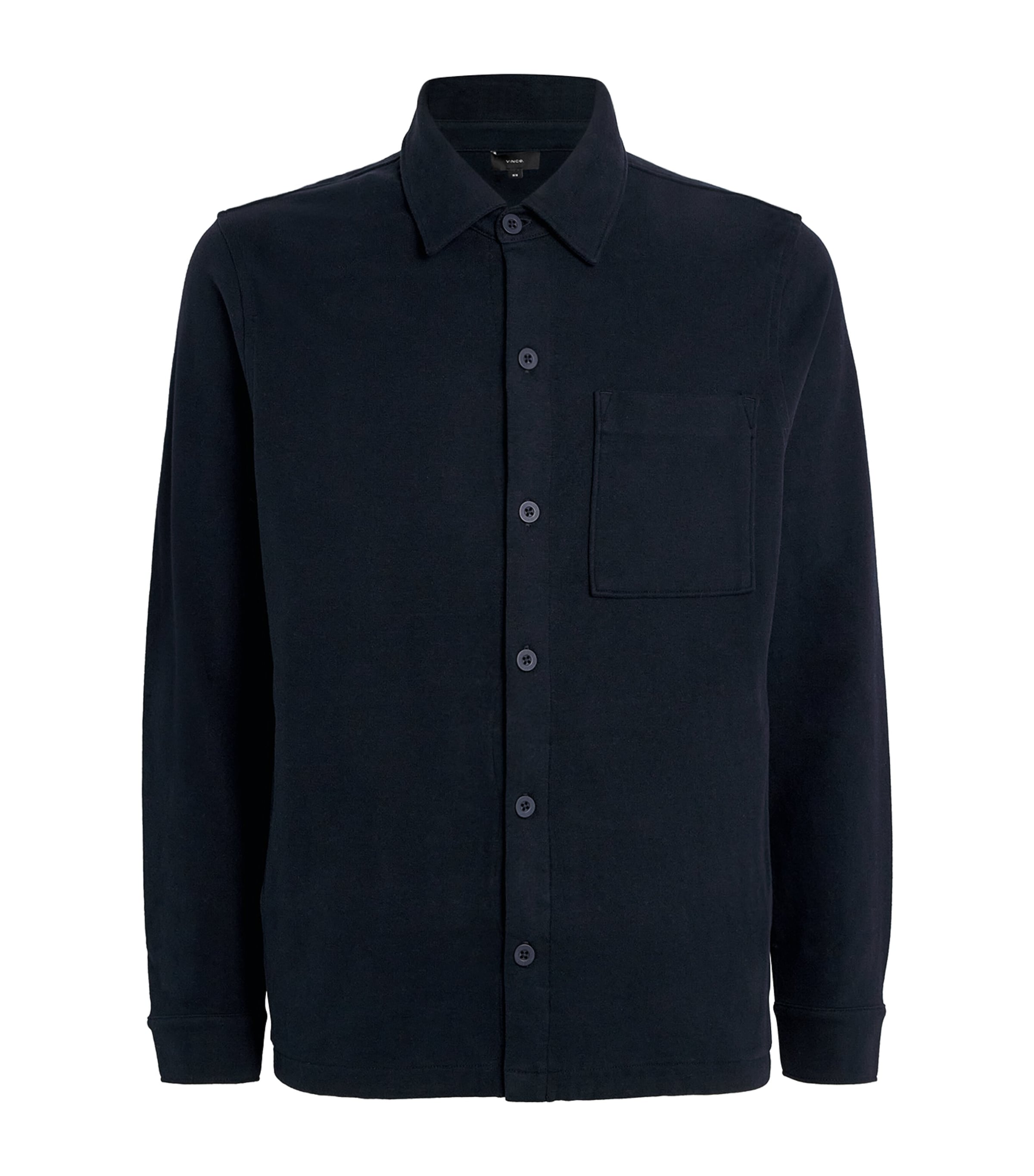 Vince Mens Sueded Cotton Shirt Jacket Coastal Image 1