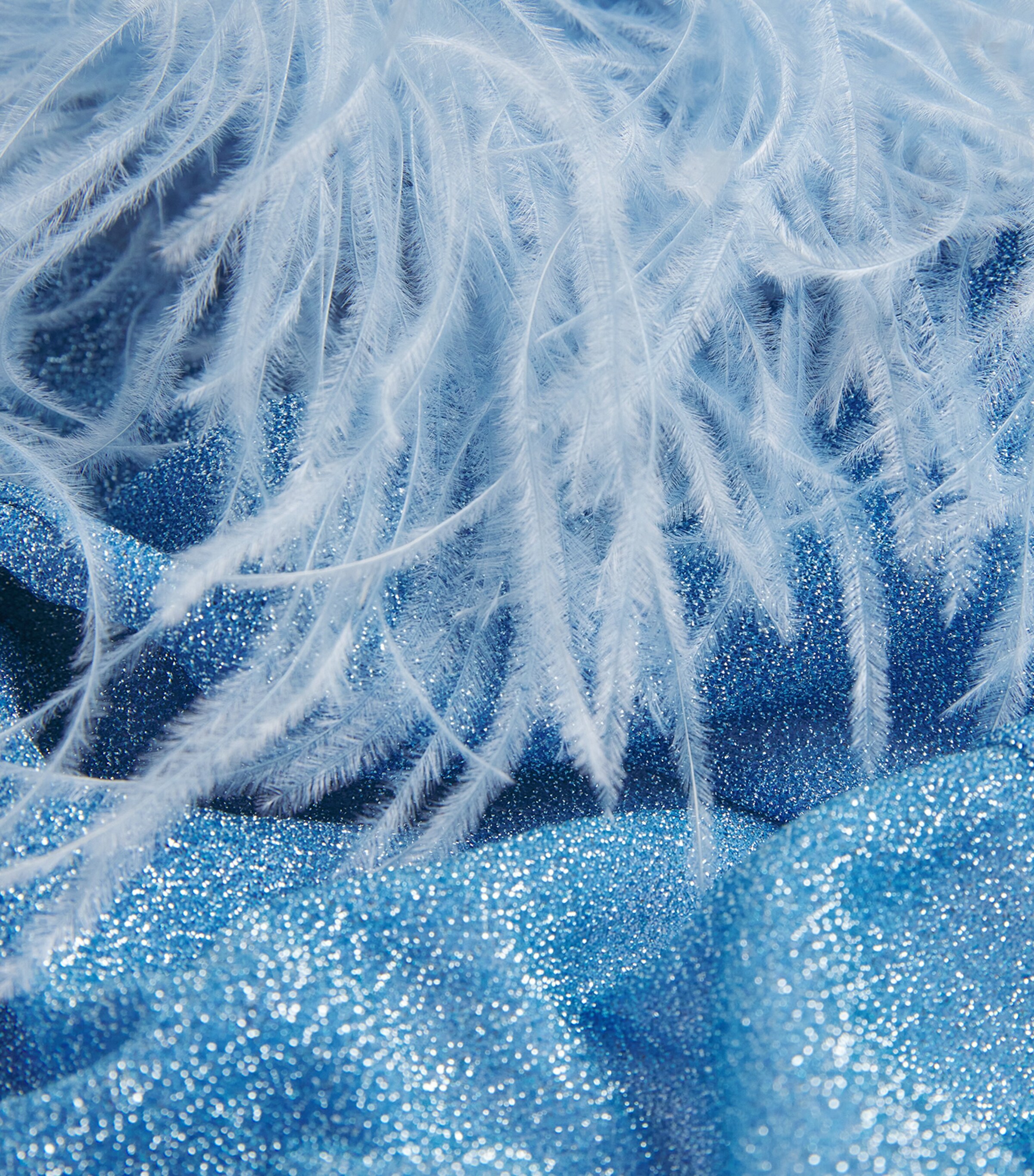 Oséree Womens Lumiere Plumage Kaftan Crystal Image 5