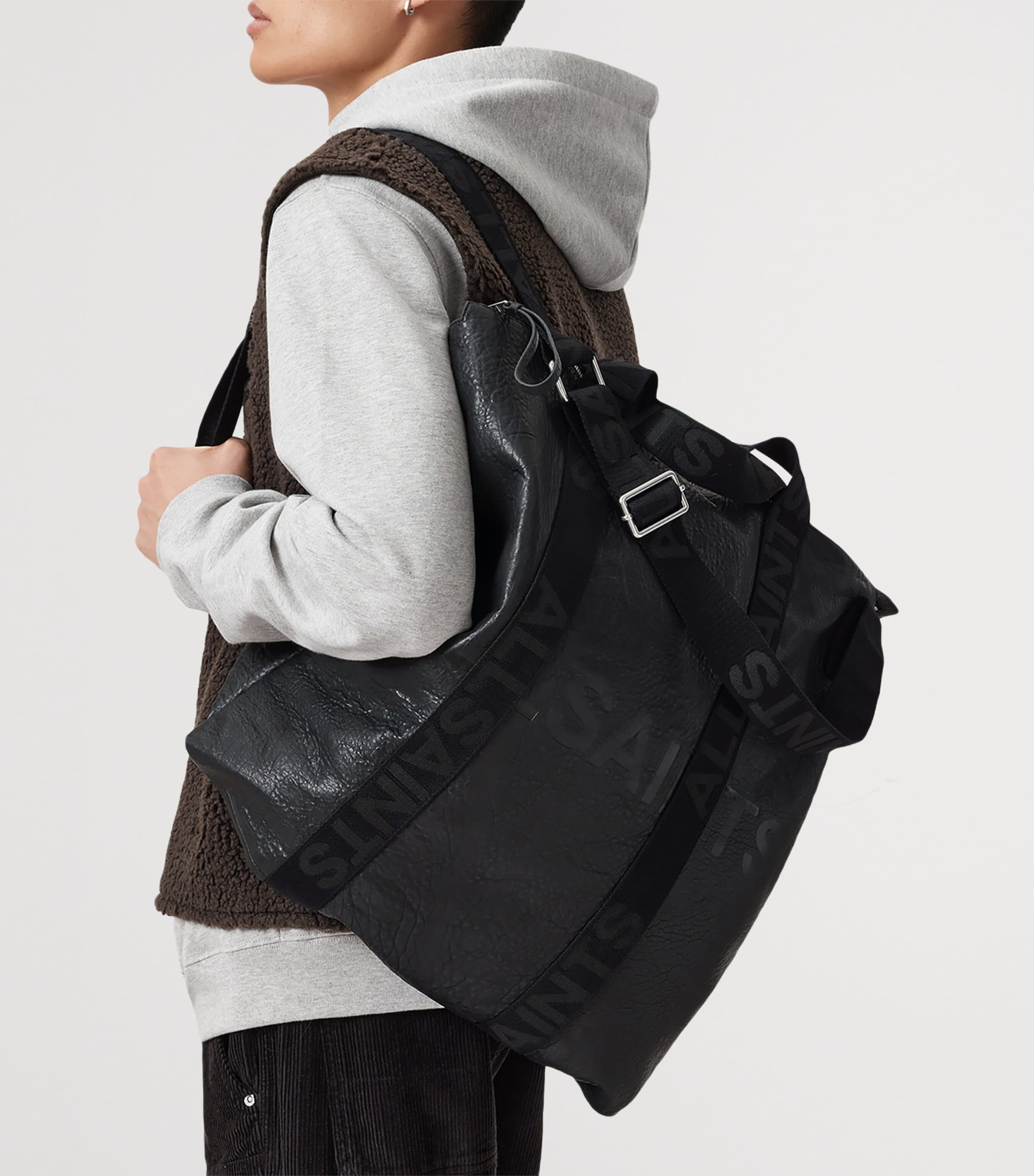 Leather Kei Backpack BLACK Image 5