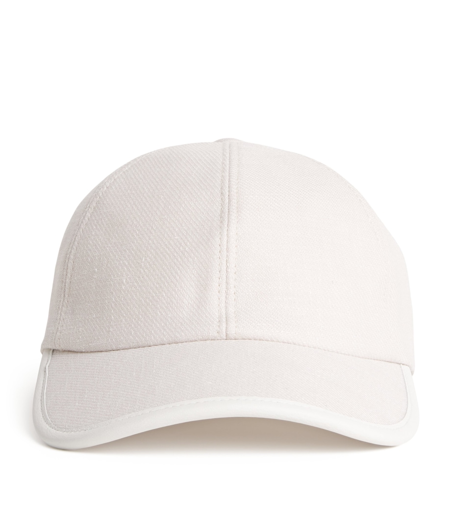 Leather-Trim Baseball Cap SABBIA Image 1