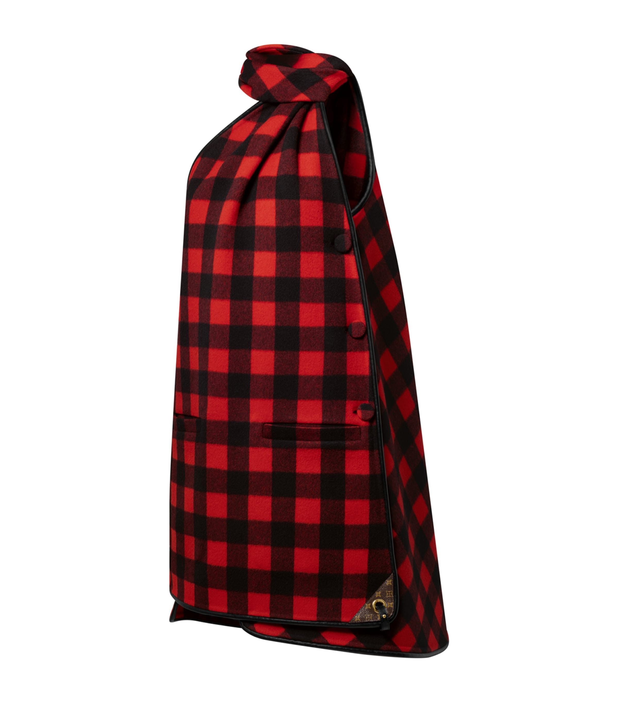 Wool-Cashmere Check Mini Dress MULTI Image 3