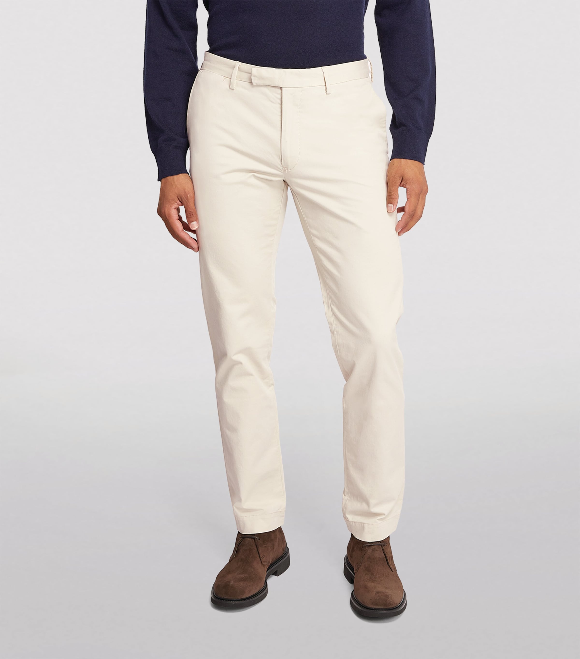 Stretch-Cotton Slim Chinos BASIC SAND Image 2