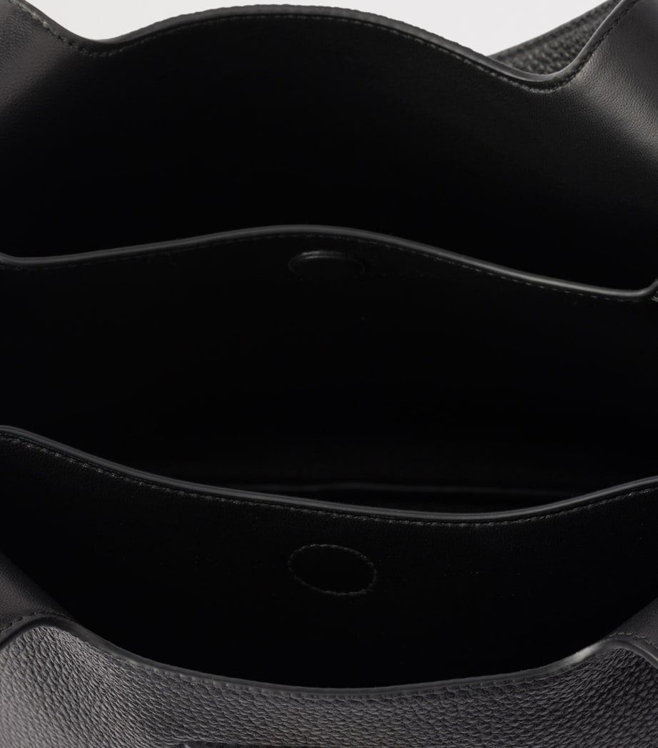 Small Leather Tote Bag F0632 Image 4