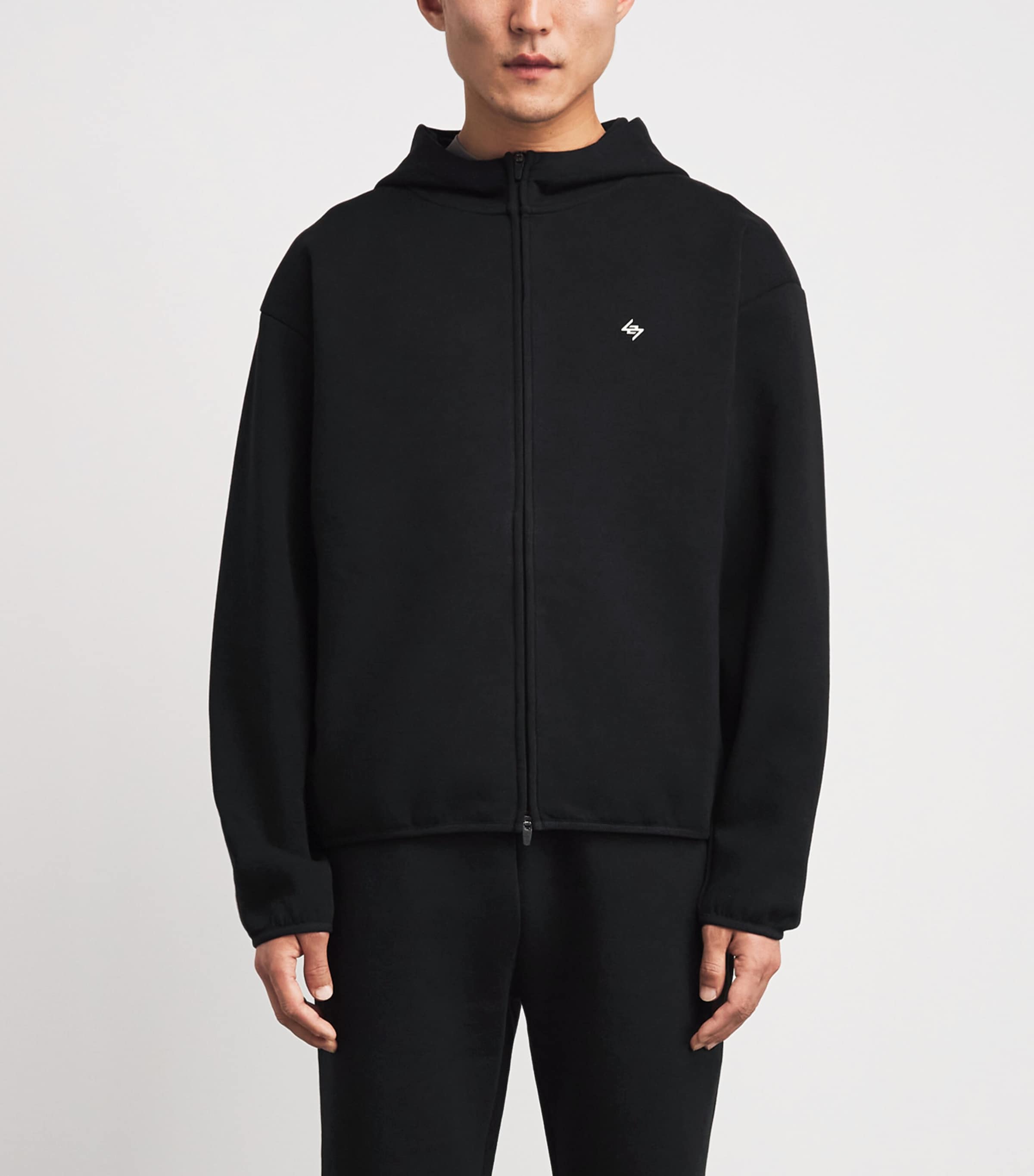 Represent 247 Mens 247 Numbers Zip-Up Hoodie Jet Black Image 4