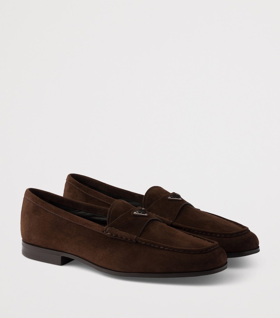 Suede Triangle Loafers F0003 Image 2