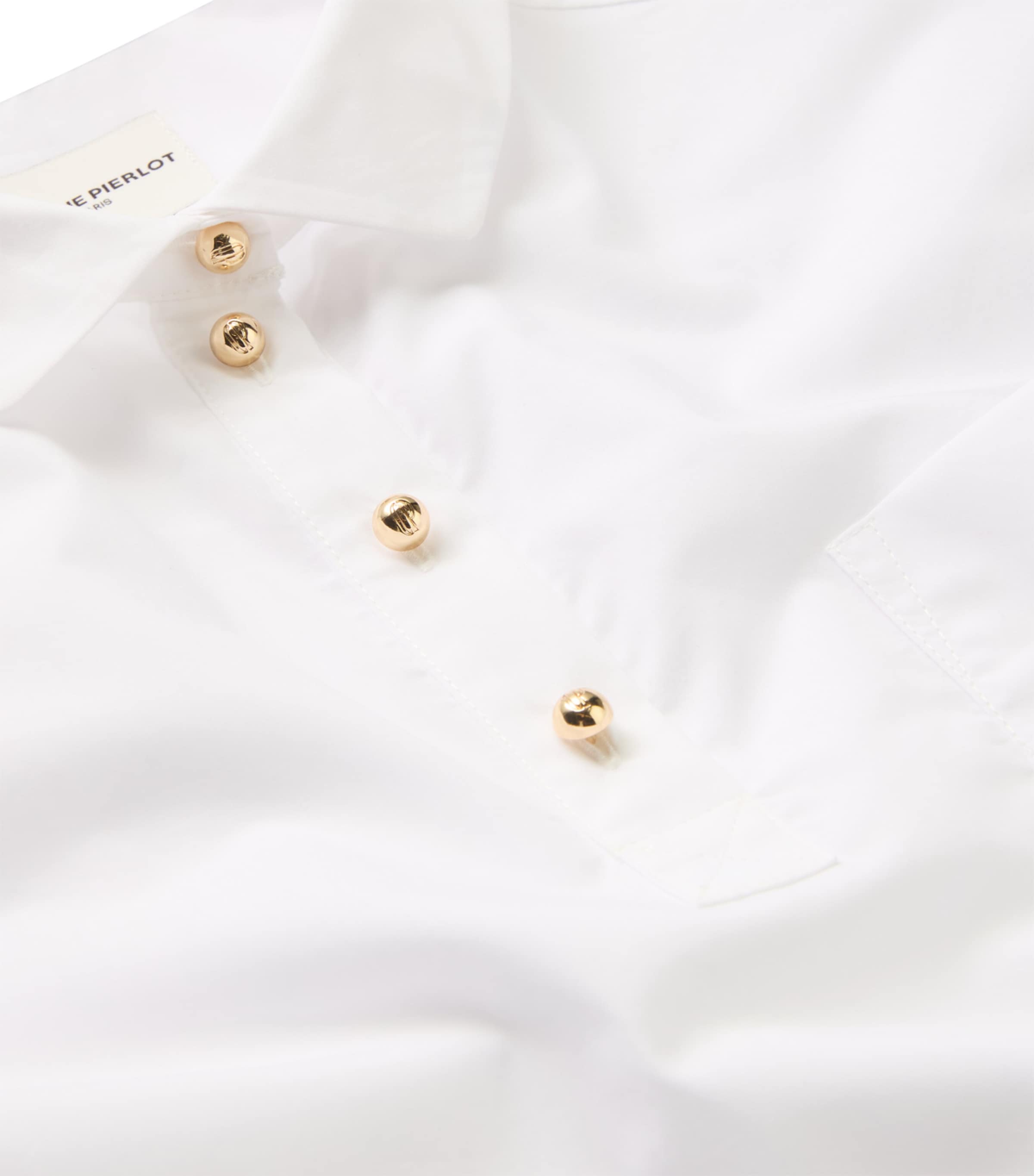 Peter Pan-Collar Top WHITE Image 2