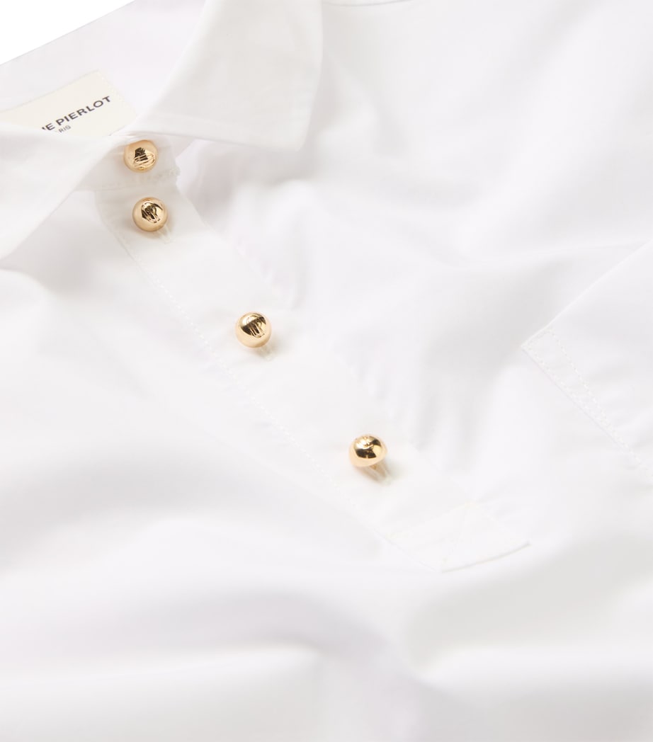 Peter Pan-Collar Top WHITE Image 2