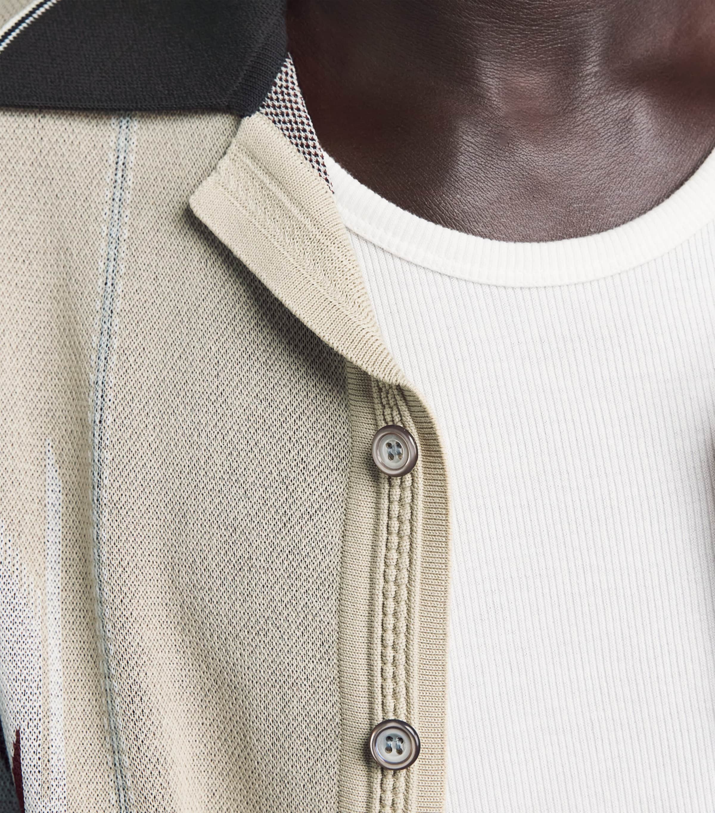 Kapital Mens Knitted Chimayo Shirt Beige Image 3