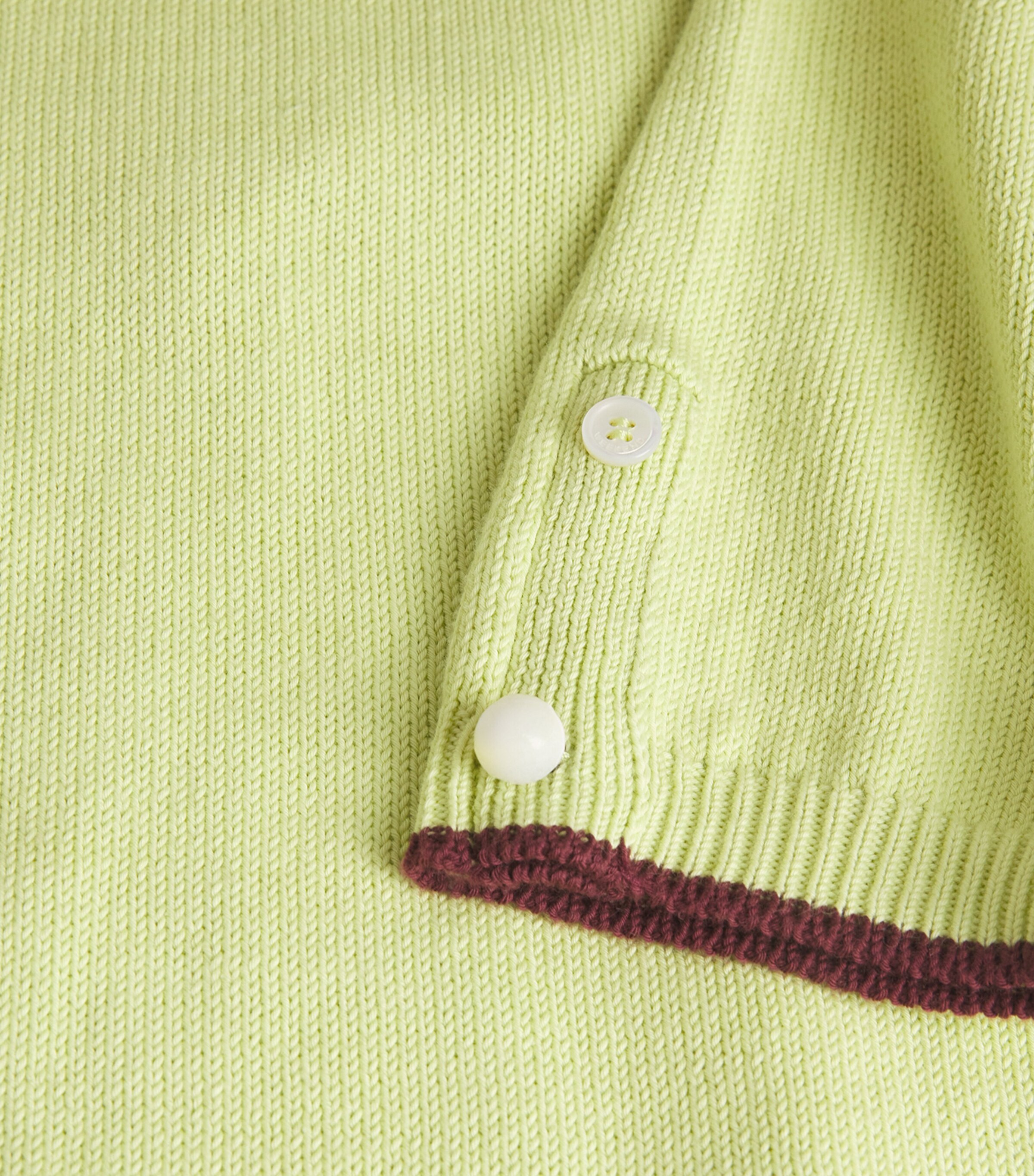 Cotton-Blend Knit T-Shirt LIME Image 5