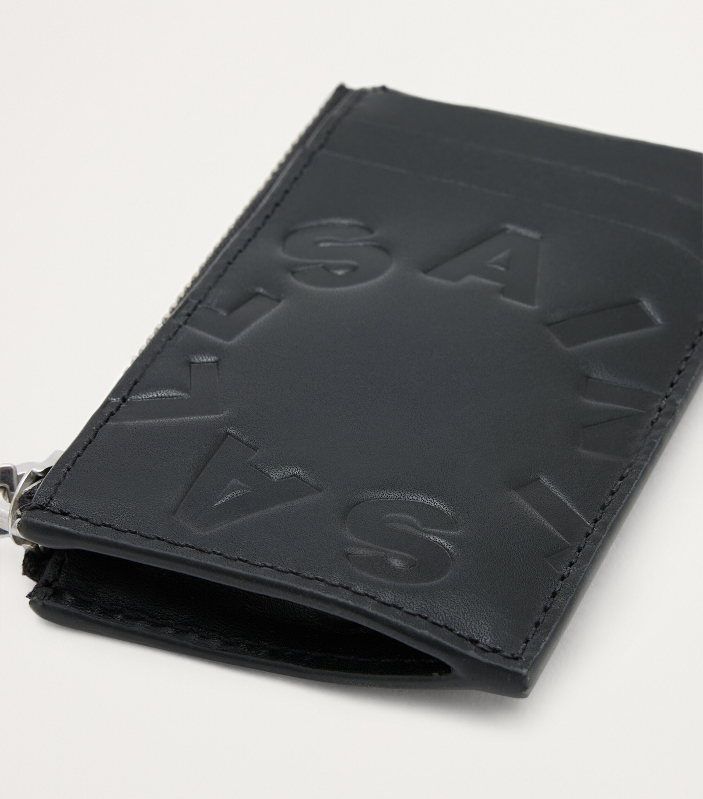 Leather Tierra Isamu Card Holder BLACK Image 5