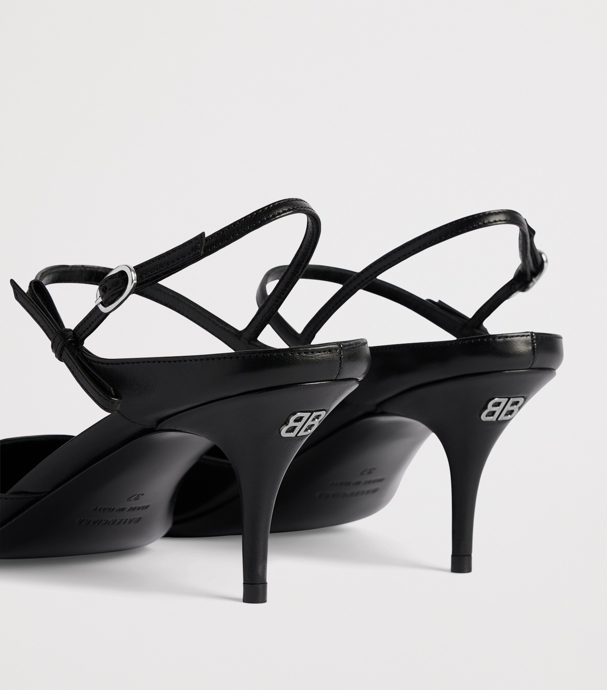 Balenciaga Leather Avenue Bow Slingback Pumps 70 Image 7
