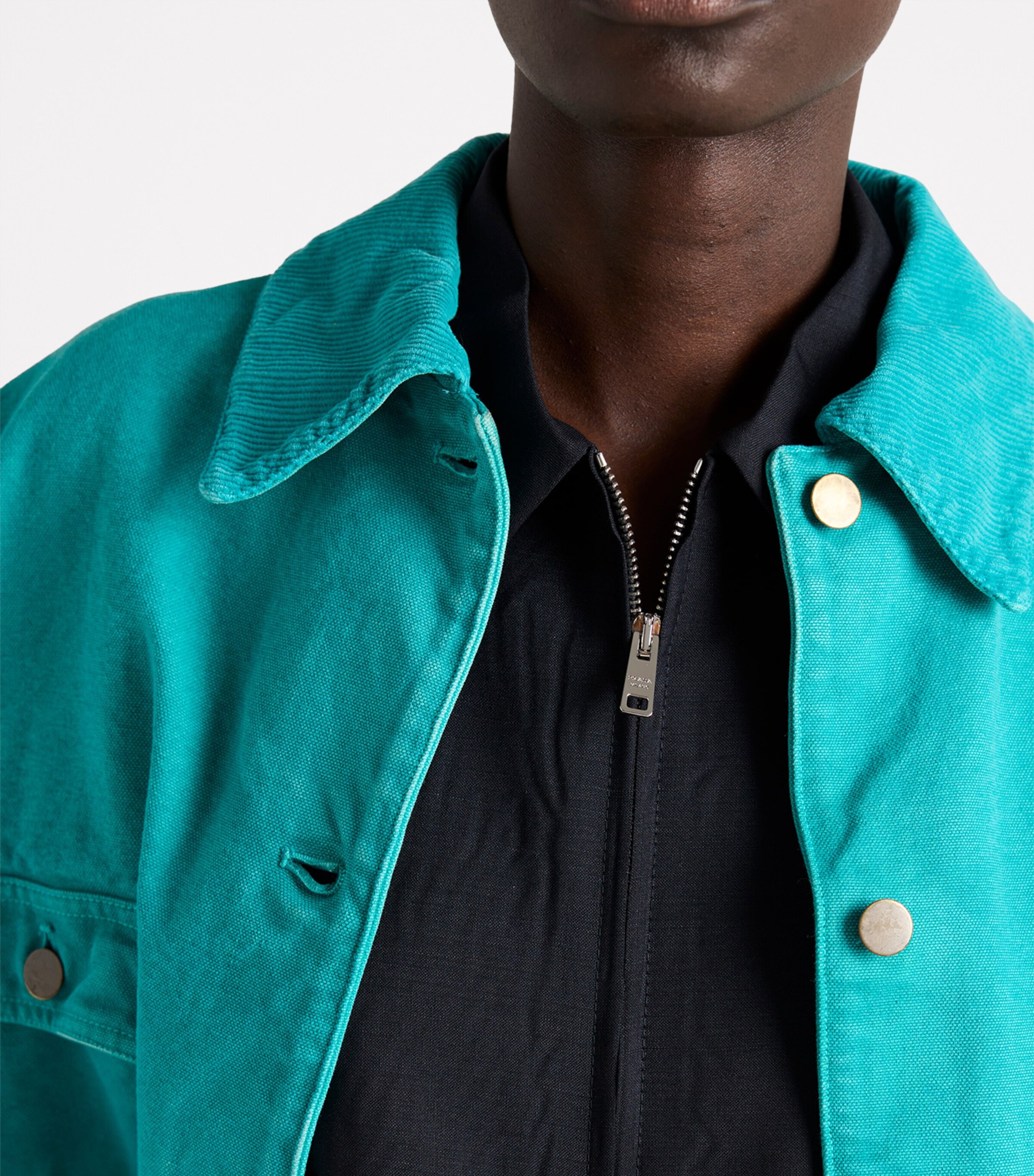 Canvas Trucker Jacket F0136 Image 3