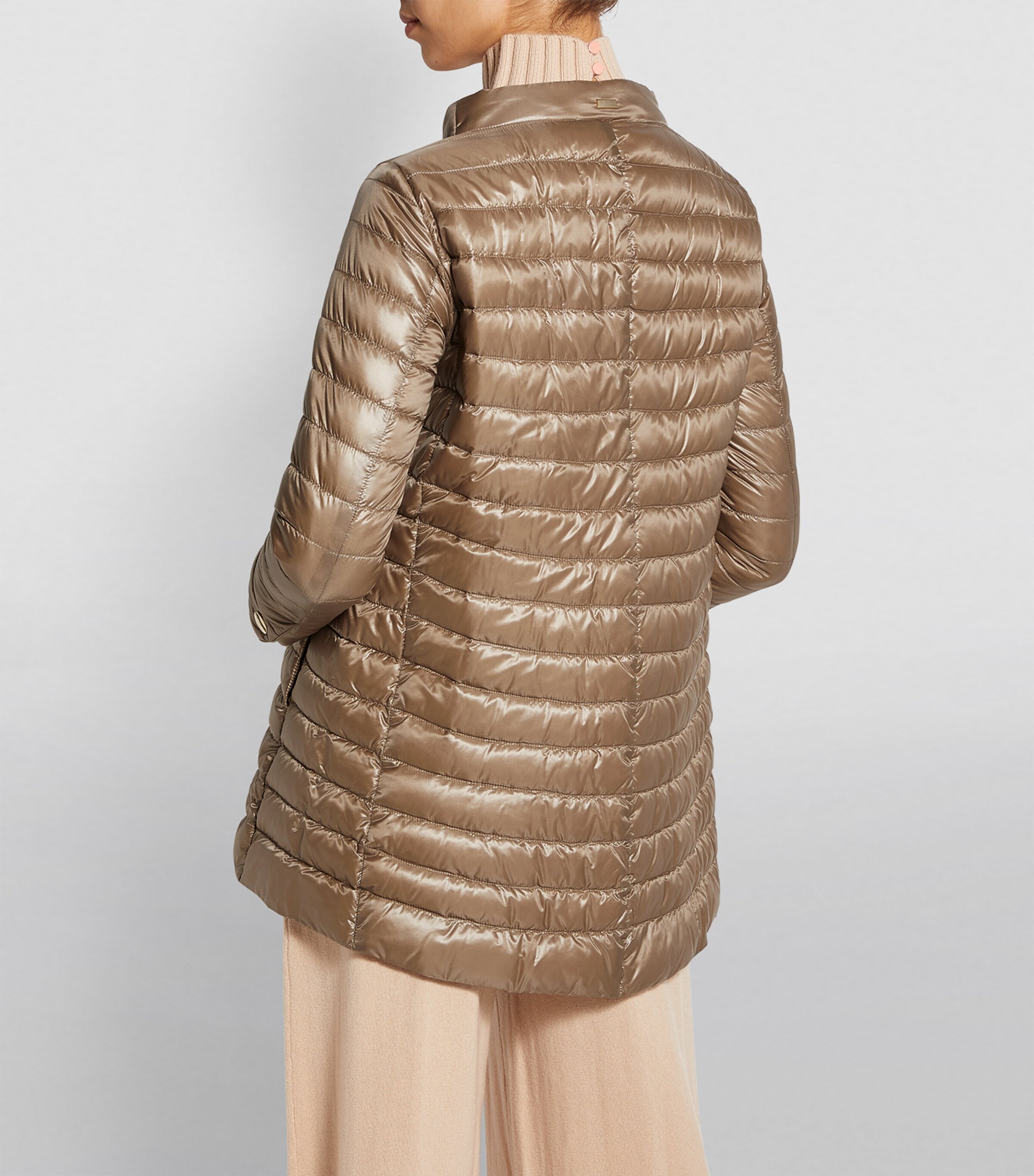 Herno Grey Quilted Rossella Coat | Harrods US