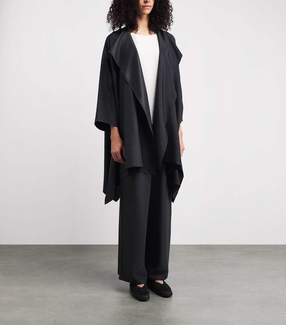 Silk Plissé Jacket SLATE Image 4