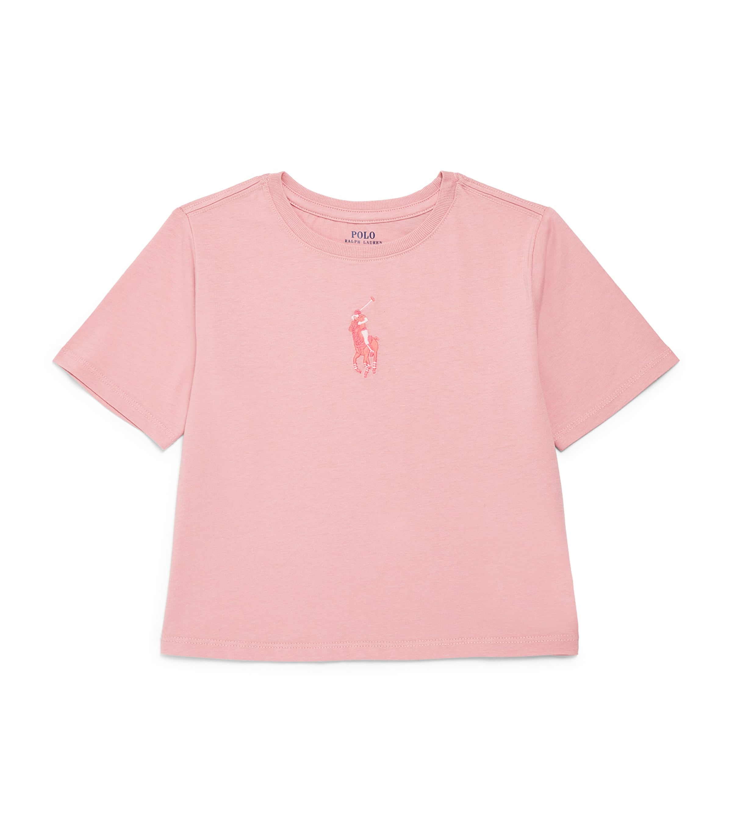 Shop Ralph Lauren Cotton Polo Pony T-shirt In Pink