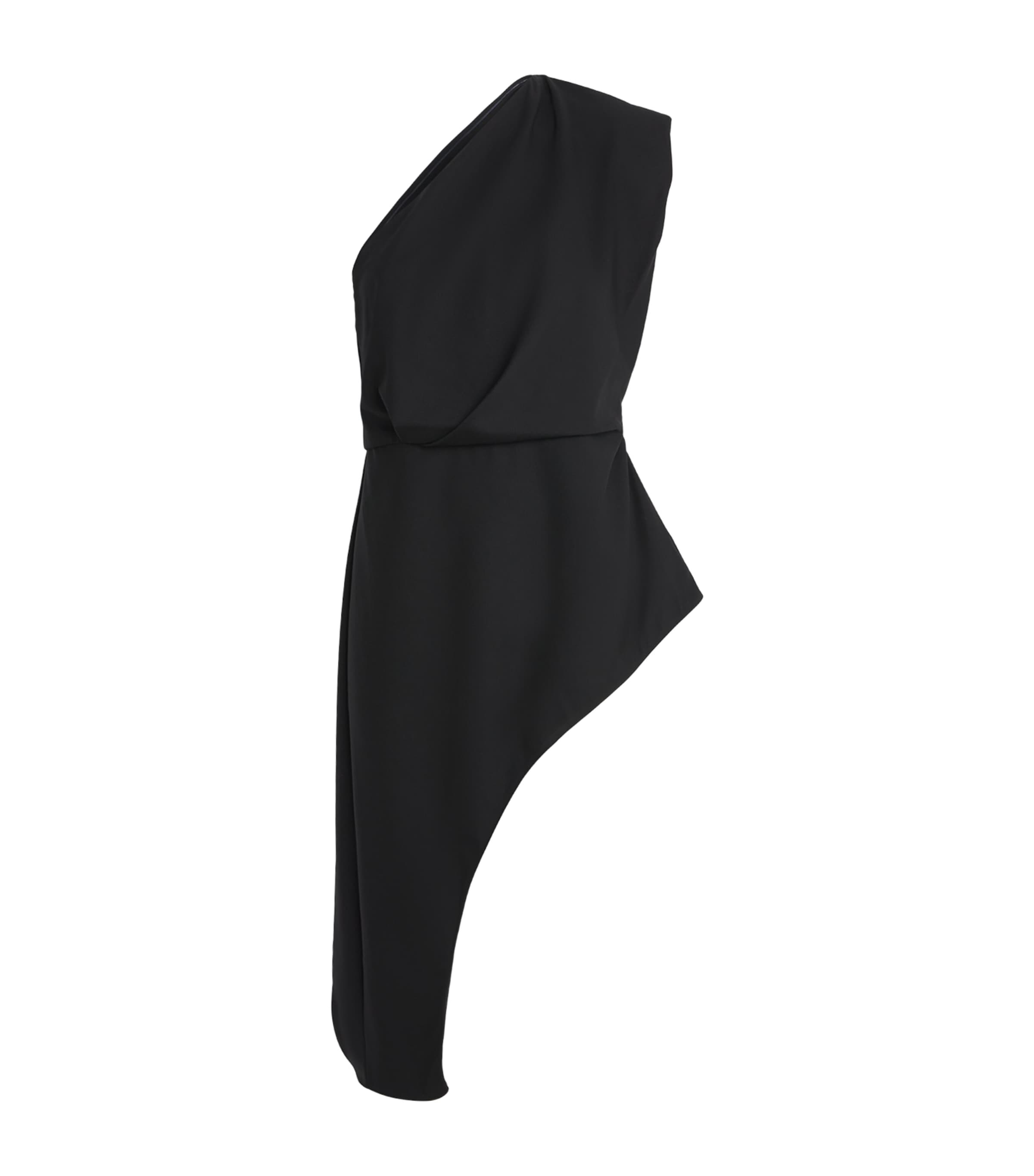 CAMILLA AND MARC Womens Virgin Wool One-Shoulder Ciran Top Dblk Black Image 1