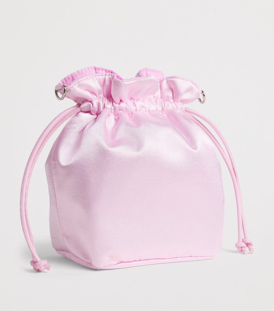 Monnalisa Floral Print Bucket Bag Antique Pink Image 2
