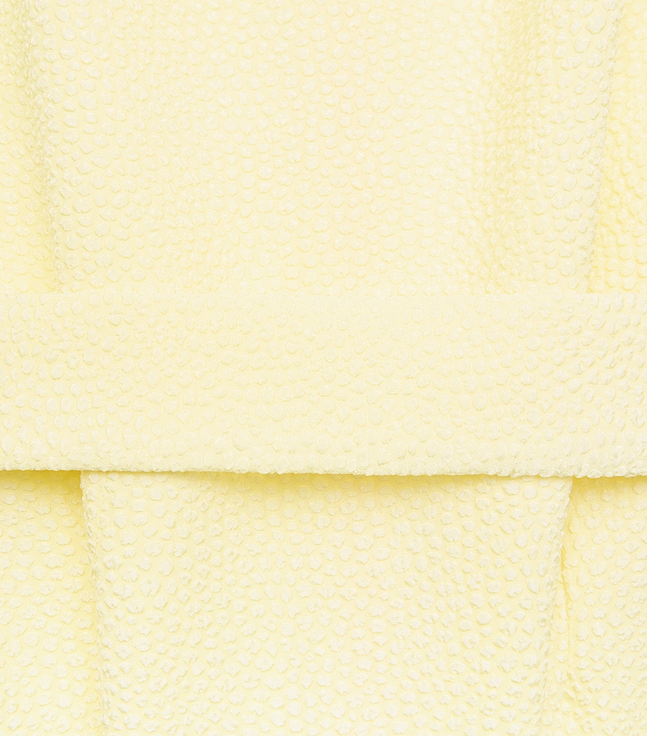 Edeline Lee Womens Jacquard Belted Pedernal Midi Dress Lem/lemon Image 6