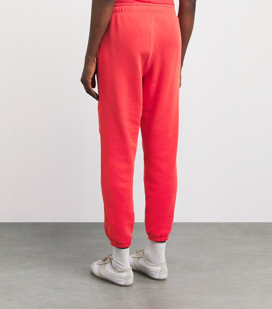 Polo Ralph Lauren Womens Cotton-Blend Cuffed Sweatpants Bright Hibiscus Image 5