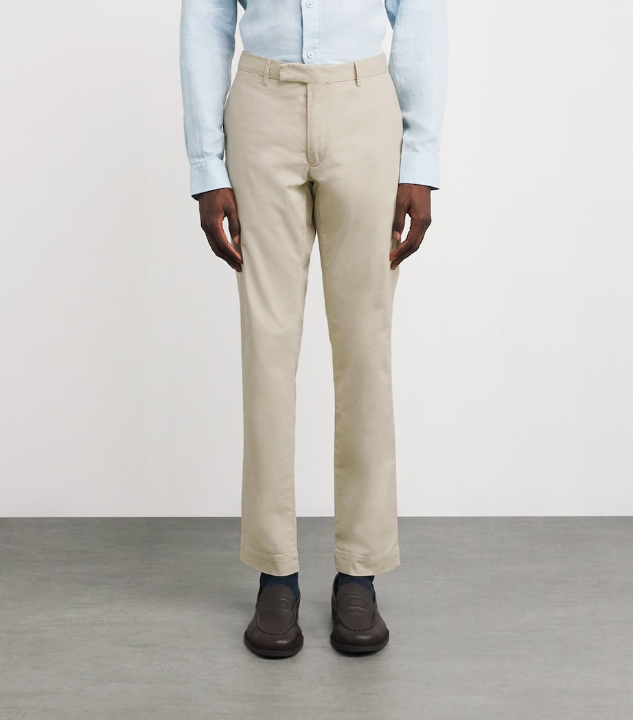 Polo Ralph Lauren Mens Stretch-Cotton Slim Chinos Basic Sand Image 3