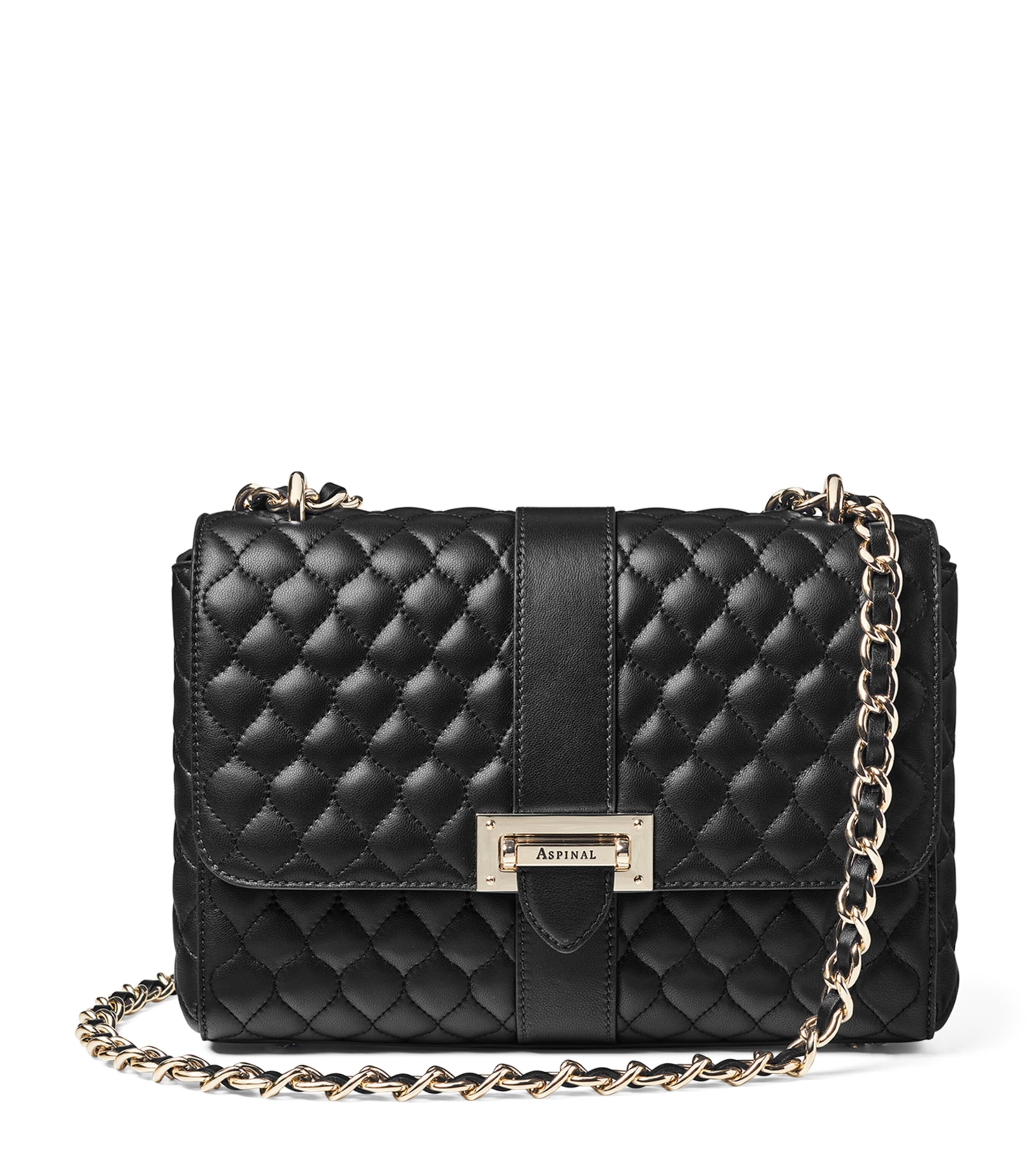 ASPINAL OF LONDON LARGE LOTTIE SHOULDER BAG 
