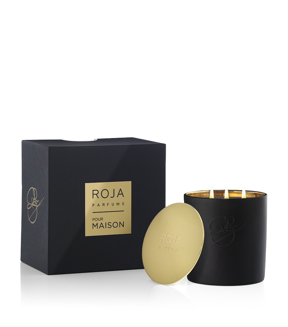 Amber Aoud 3-Wick Candle (1kg) WHITE Image 2