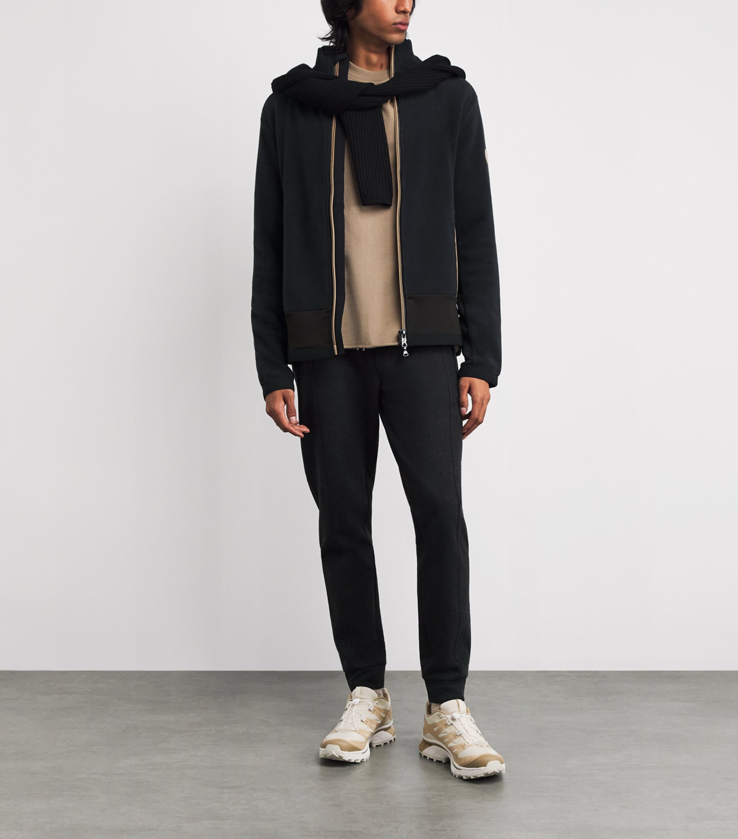 Fabio Zip-Up Jacket 026-BLACK Image 2