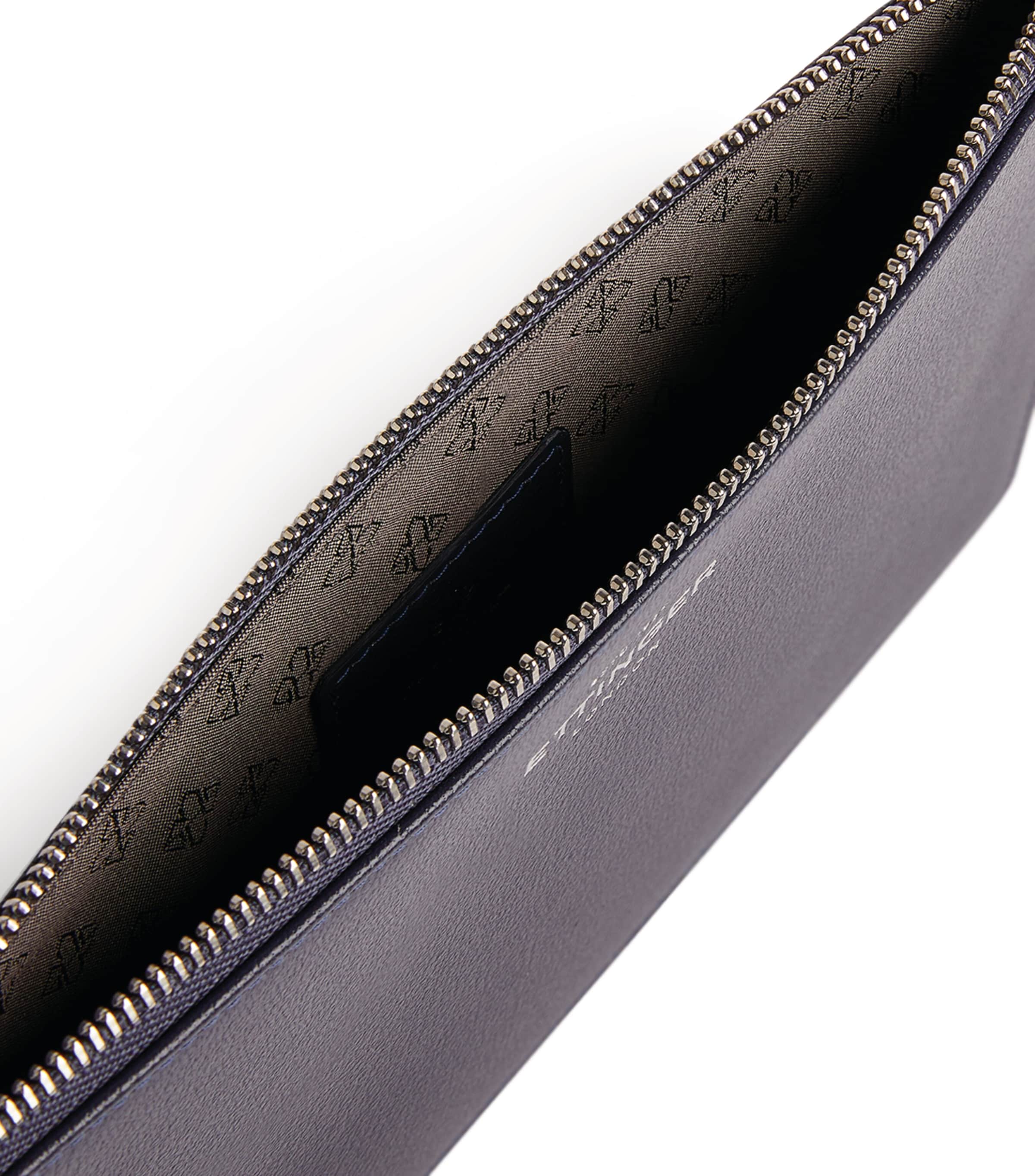 Leather Capra Travel Pouch MARINE BLUE Image 2