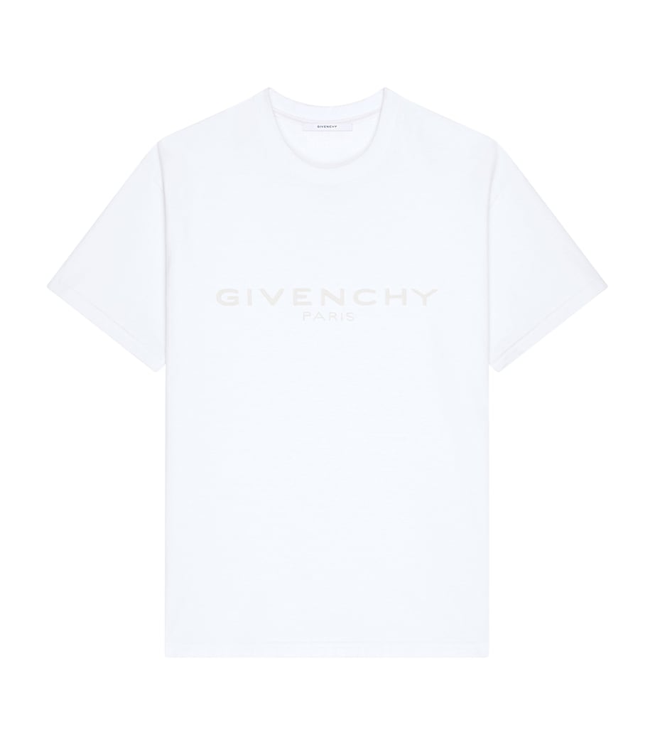 Cotton-Silk Logo T-Shirt WHITE Image 1