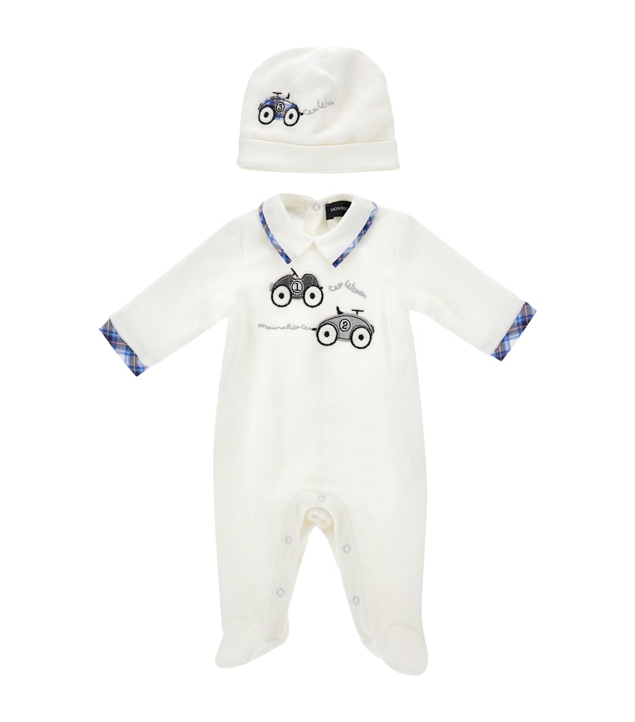 Embroidered Car All-In-One and Hat Set (1-9 Months) PANNA Image 1