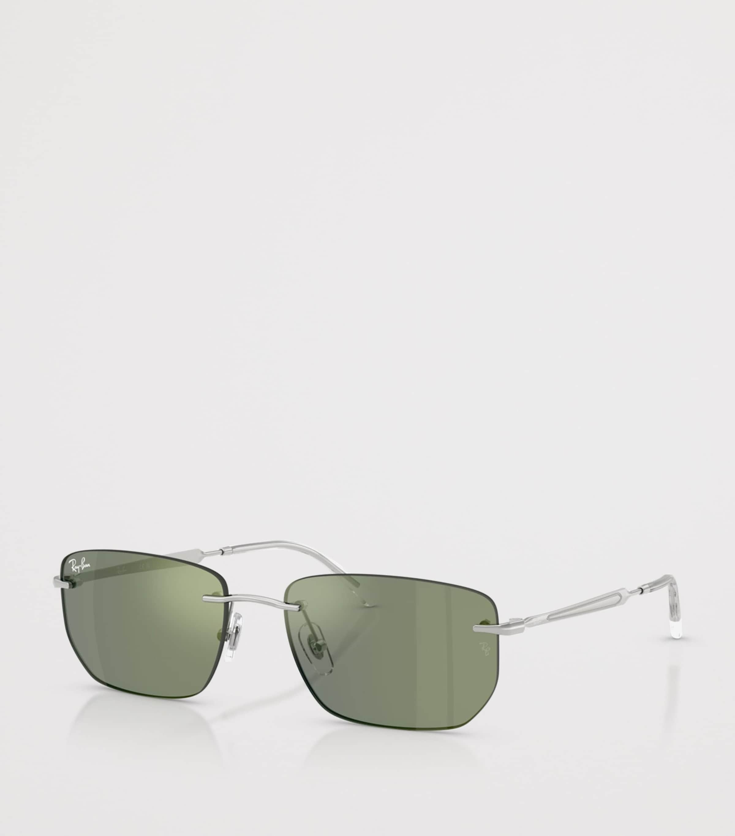 Ray-Ban RB3768 Irregular Sunglasses Silver Image 2
