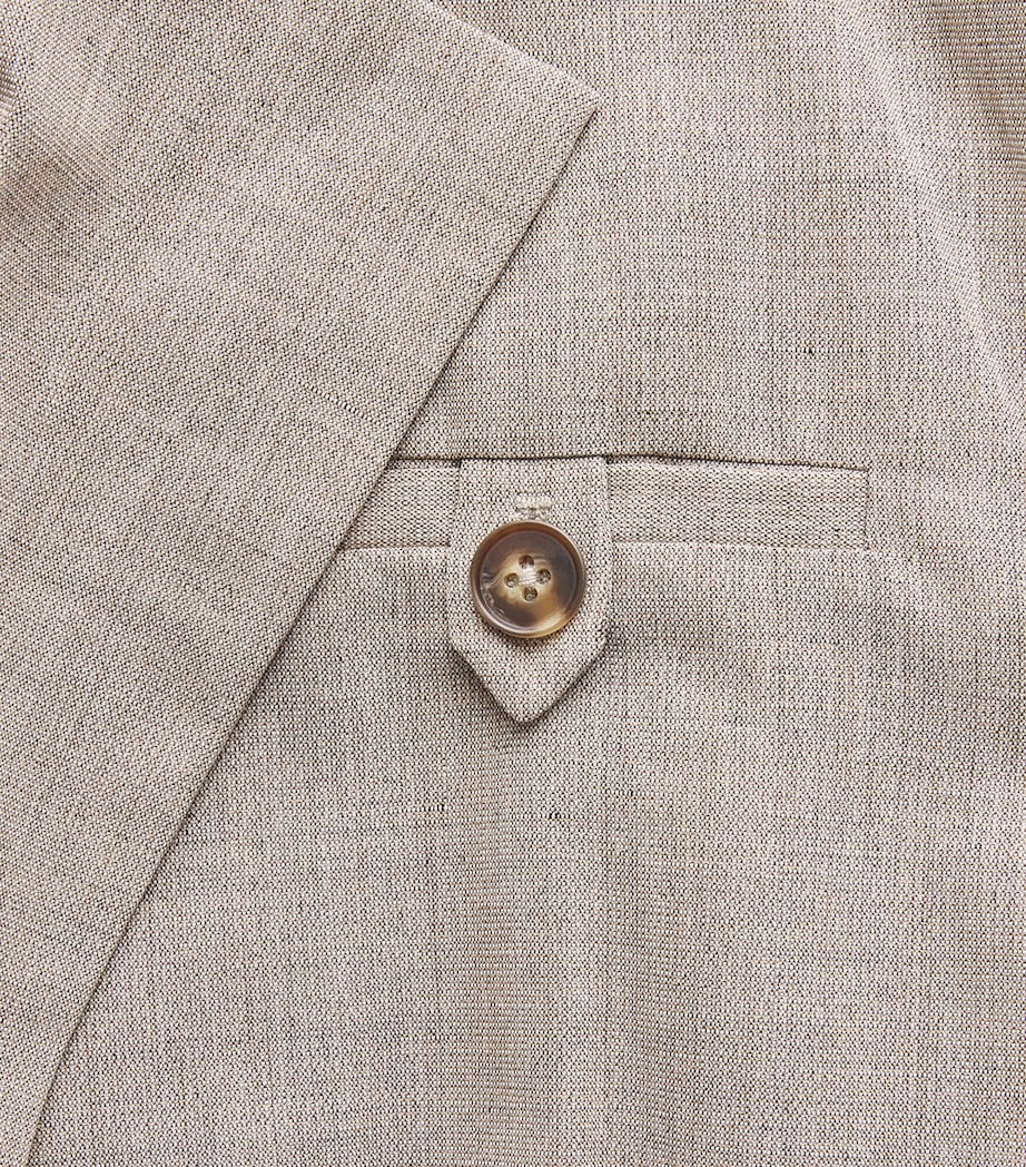 St. Agni Womens Drawstring Blazer Pebble Melange Image 6